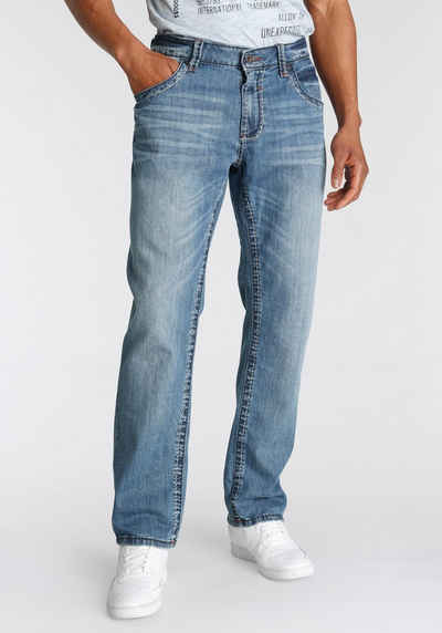 CAMP DAVID Regular-fit-Jeans »NI:CO:R611« mit Abriebeffekten