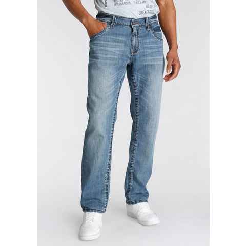 CAMP DAVID Regular-fit-Jeans NI:CO:R611 mit Abriebeffekten