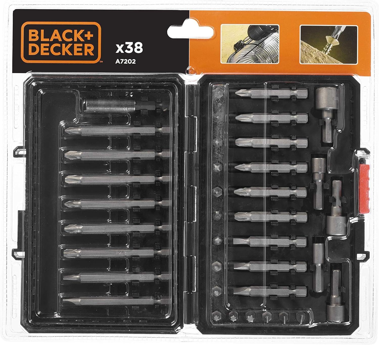 Black + Decker Bit-Set Schrauberbit-Set 38-teilig, 1-St.