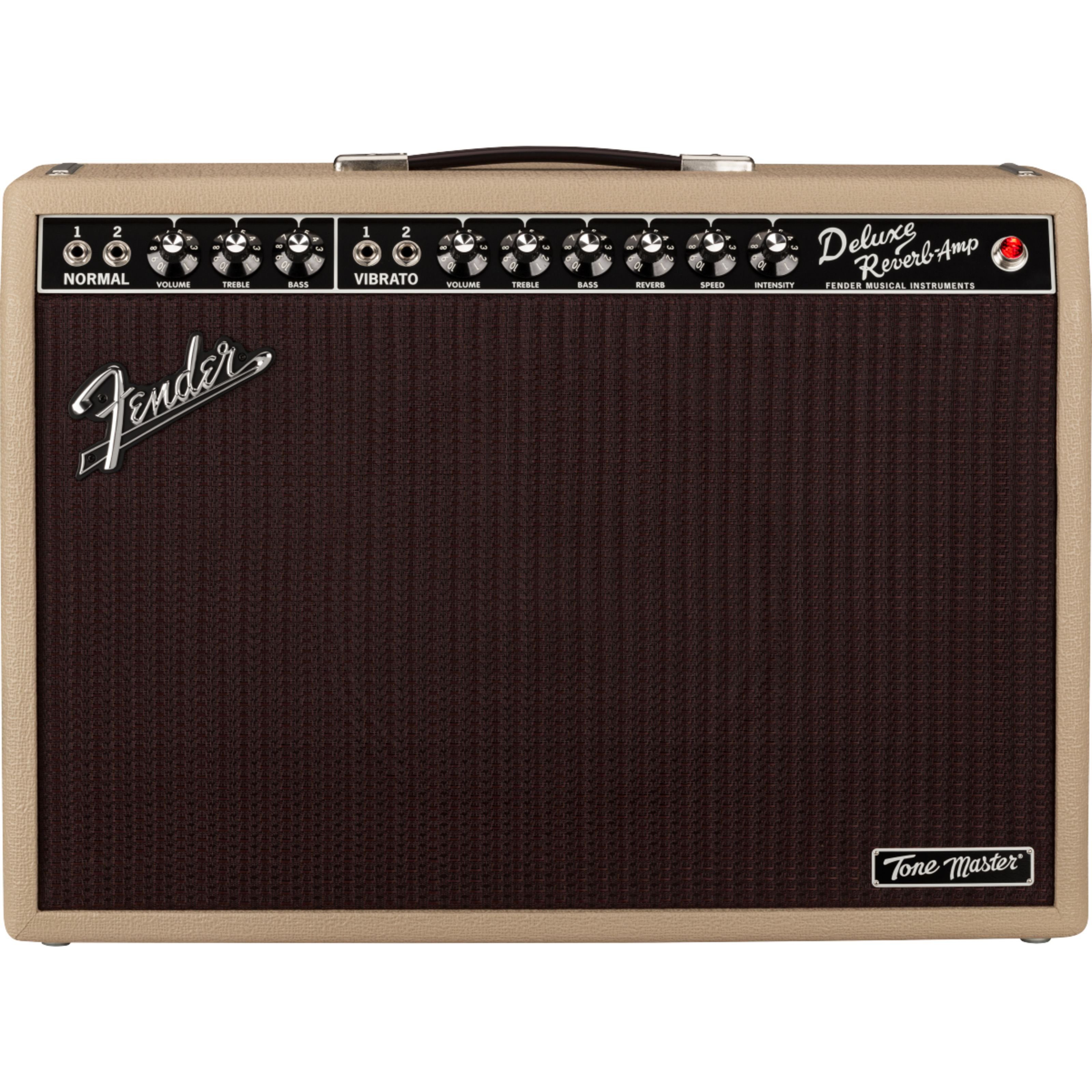 Fender Spielzeug-Musikinstrument, Tone Master Deluxe Reverb Blonde - Modeling Combo Verstärker für E-Git