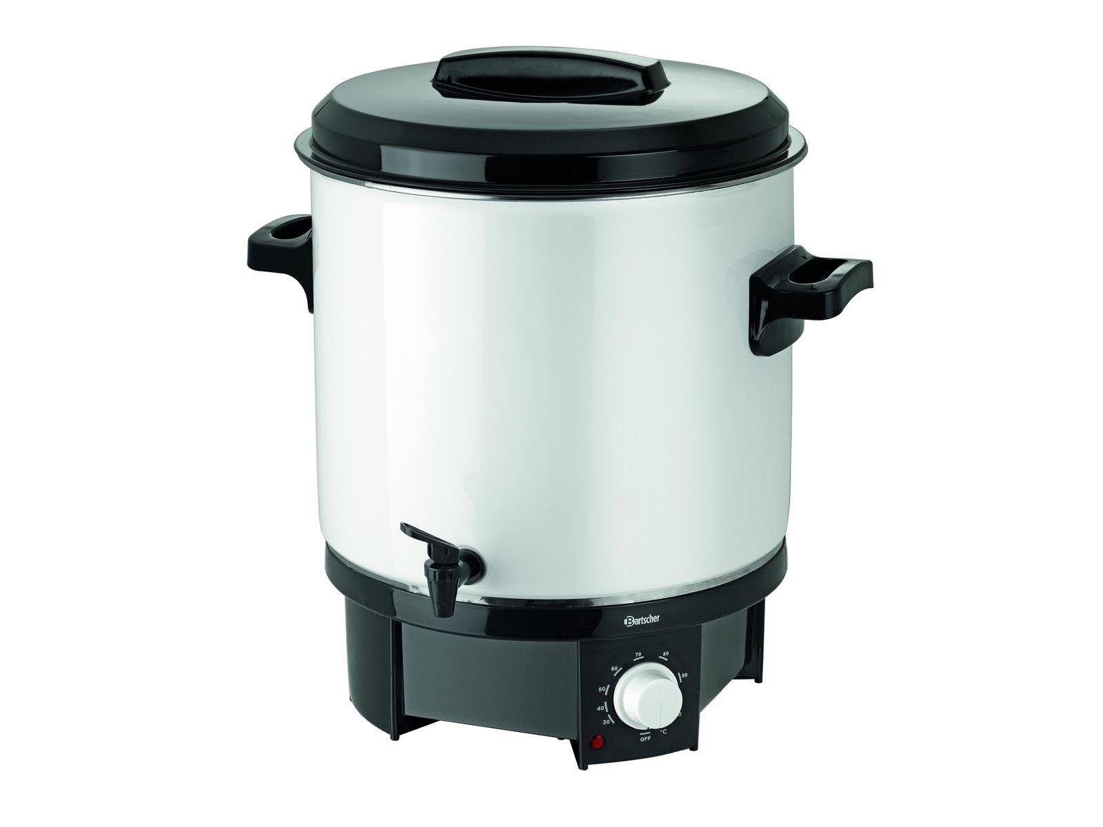 Bartscher Einkoch- und Glühweinautomat Glühweintopf / Einkochtopf GE 28, 21L, Emaille-Beschichtung, 200049, 1.8 W