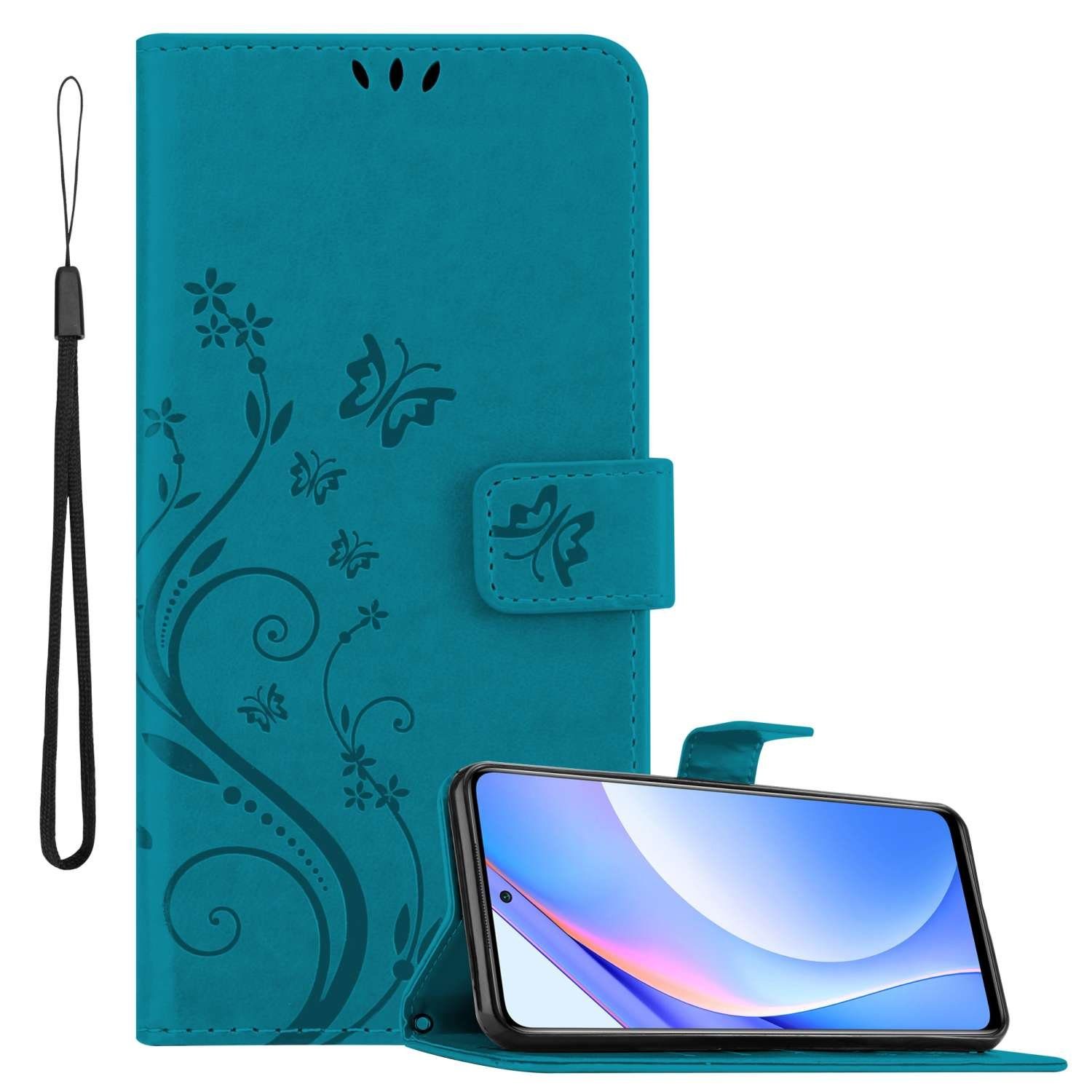 Cadorabo Handyhülle für Xiaomi Mi 10T LITE Hülle Xiaomi Mi 10T LITE, Hülle Schutzhülle Blumen Flower mit Standfunktion Kartenfach Magnet