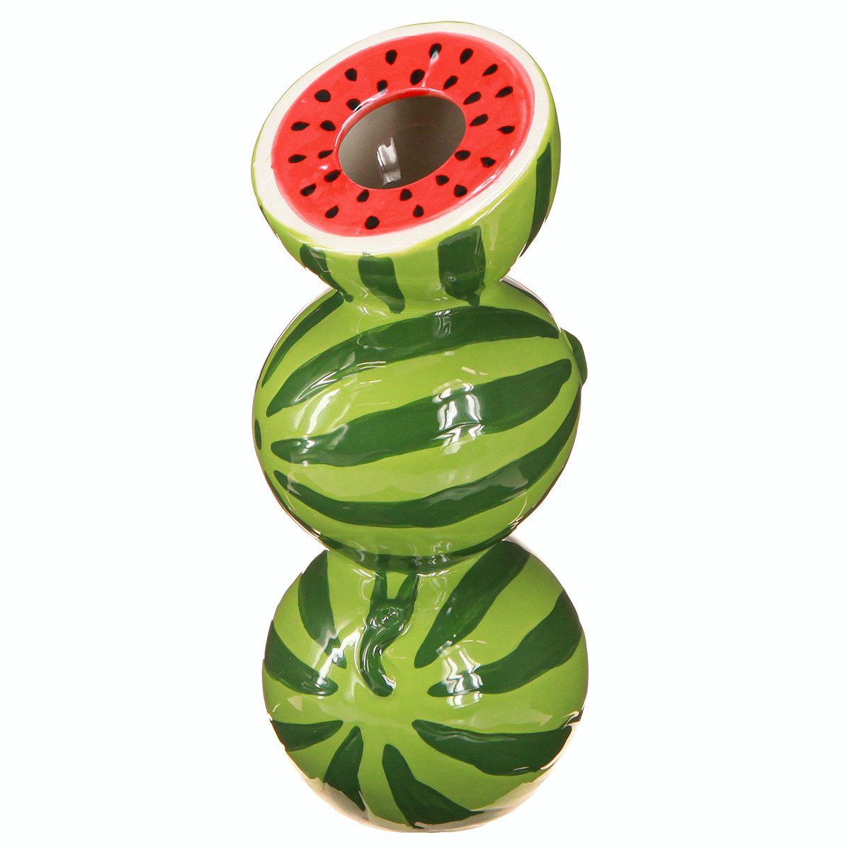 DIJK Übertopf Vase Wassermelone Keramik H22cm Sommerdeko einzigartig