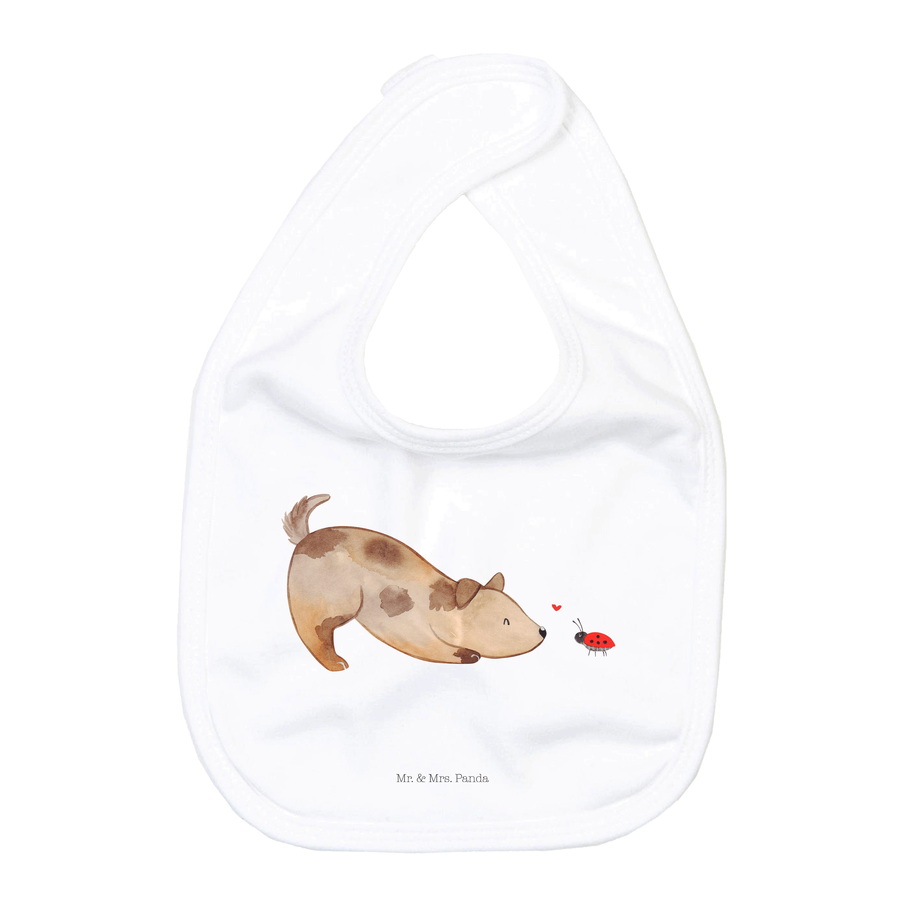 Tragetuch Hund Marienkäfer - Weiß - Geschenk, Mischling, Hundespruch, Mischling