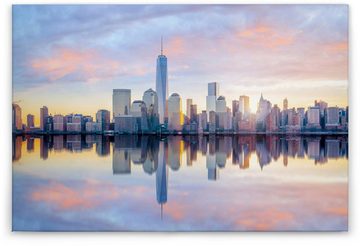 A.S. Création Leinwandbild Skyline NY, New York (1 St), Skyline Bild Keilrahmen Großstadt