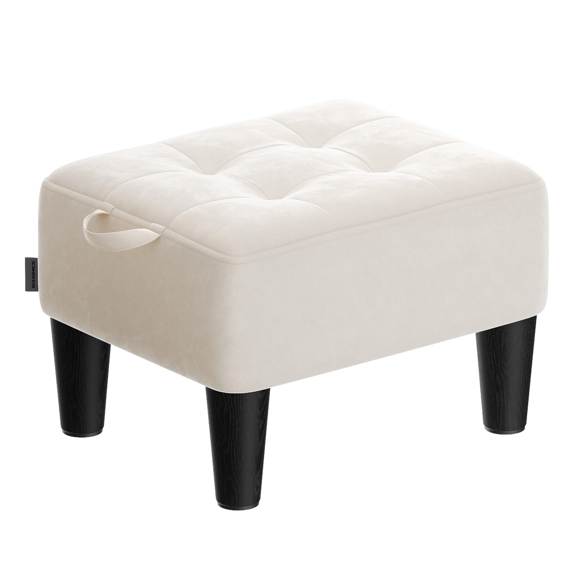 SONGMICS Sitzhocker, Fußhocker, Samt, Hocker, dicke günstig online kaufen