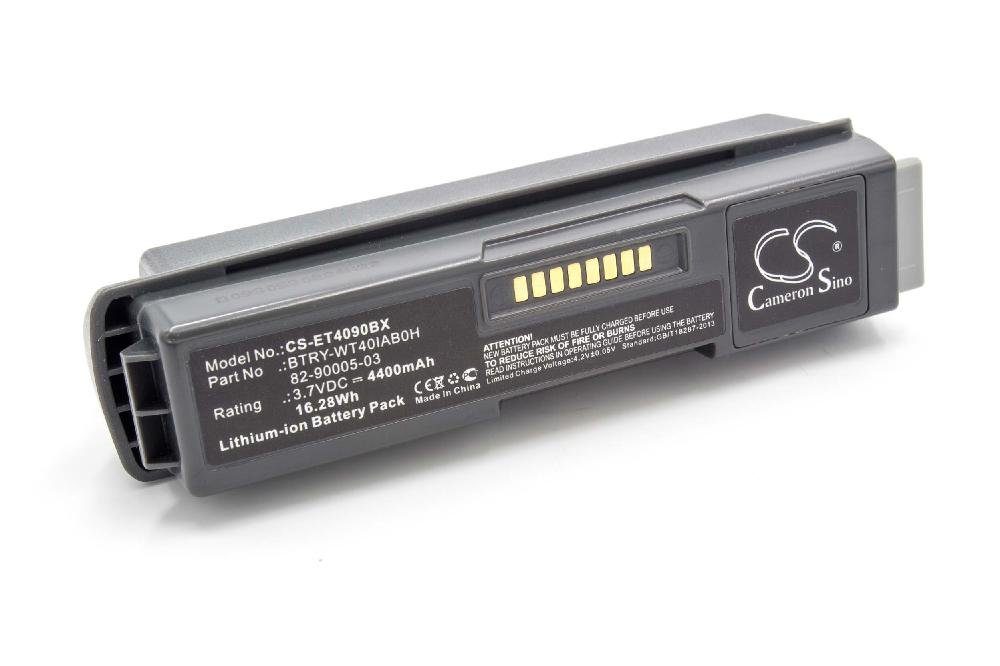 für 55-000166-01, 4400 mAh Akku 82-90005-05, Ersatz BTRY-WT40IAB0H, Symbol vhbw