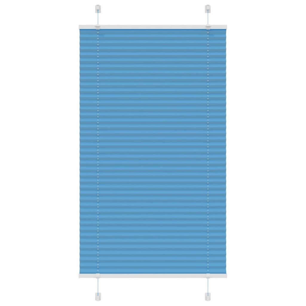 vidaXL Jalousie Plissee Blau 75x150 cm Stoffbreite 74,4 cm Polyester