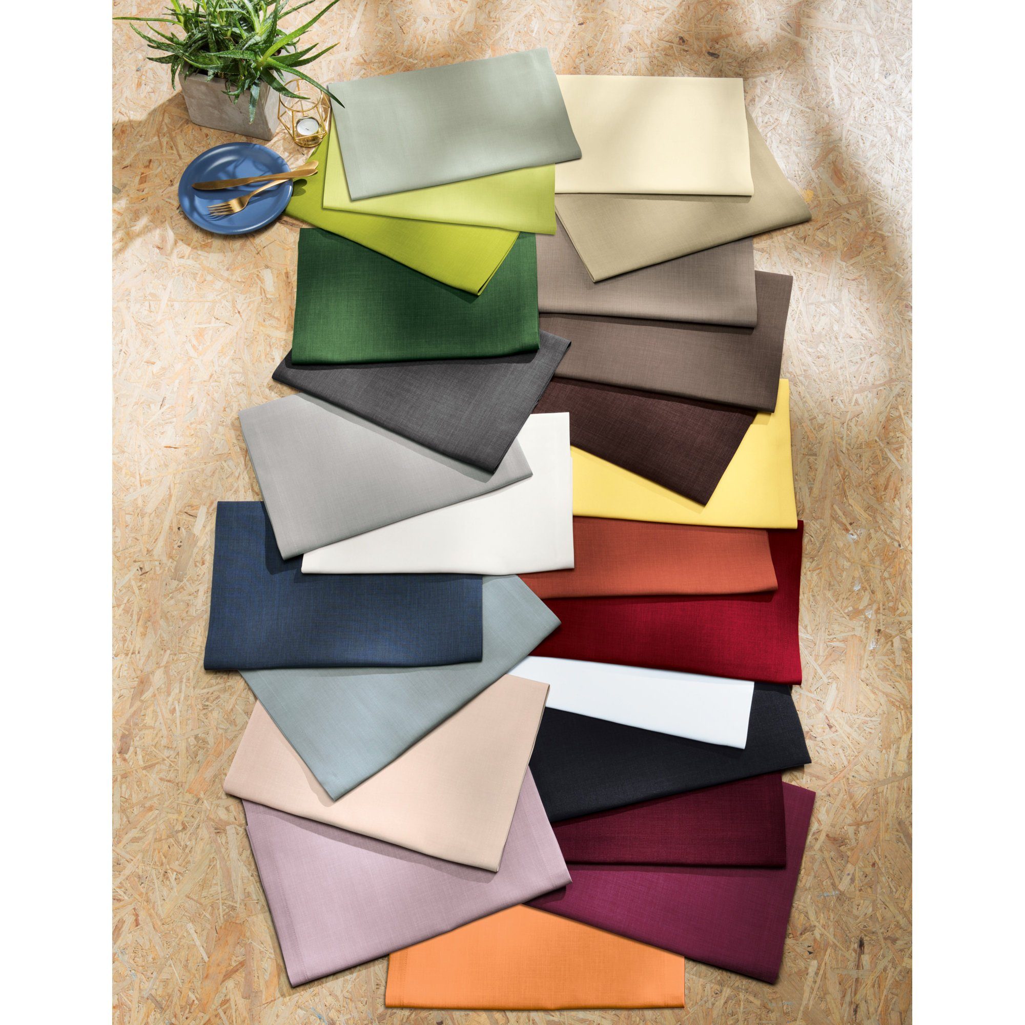 sander table + home Tischdecke Tischläufer "Loft", fleckabweisend Uni günstig online kaufen