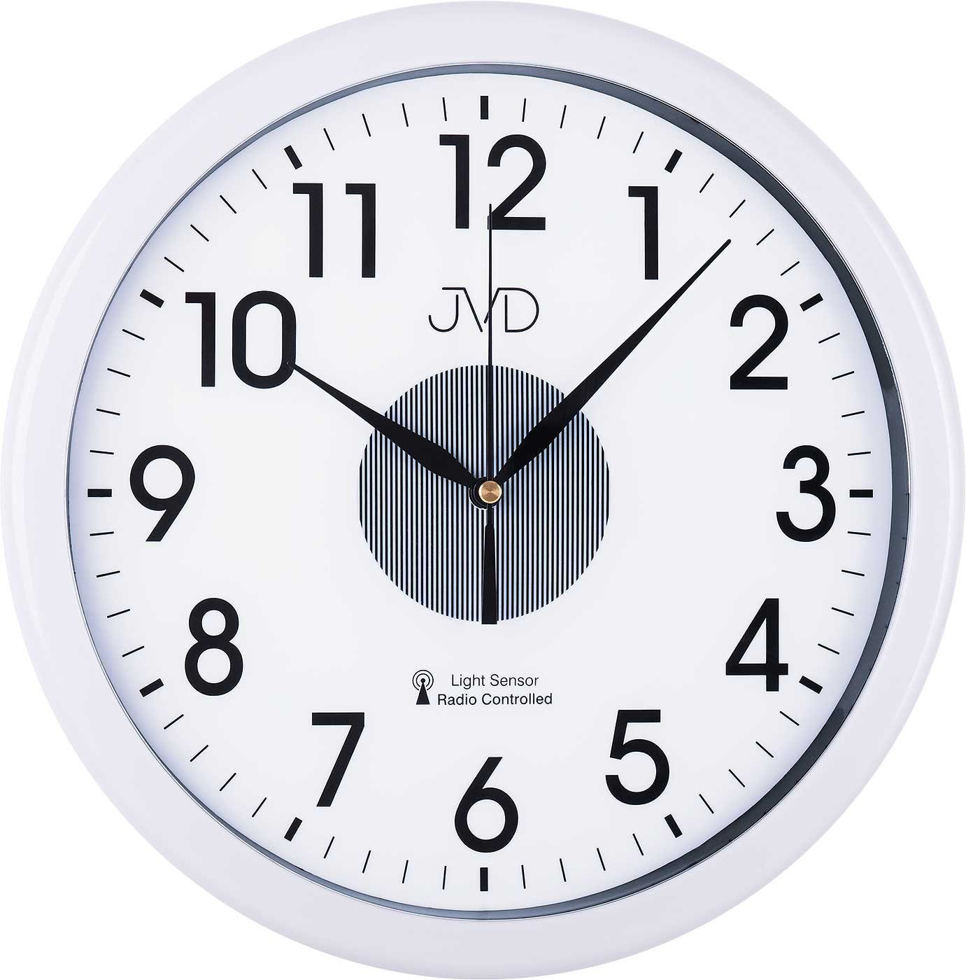 JVD Wanduhr Funkwanduhr mit Lichtsensor - JVD Modell: RH692.1
