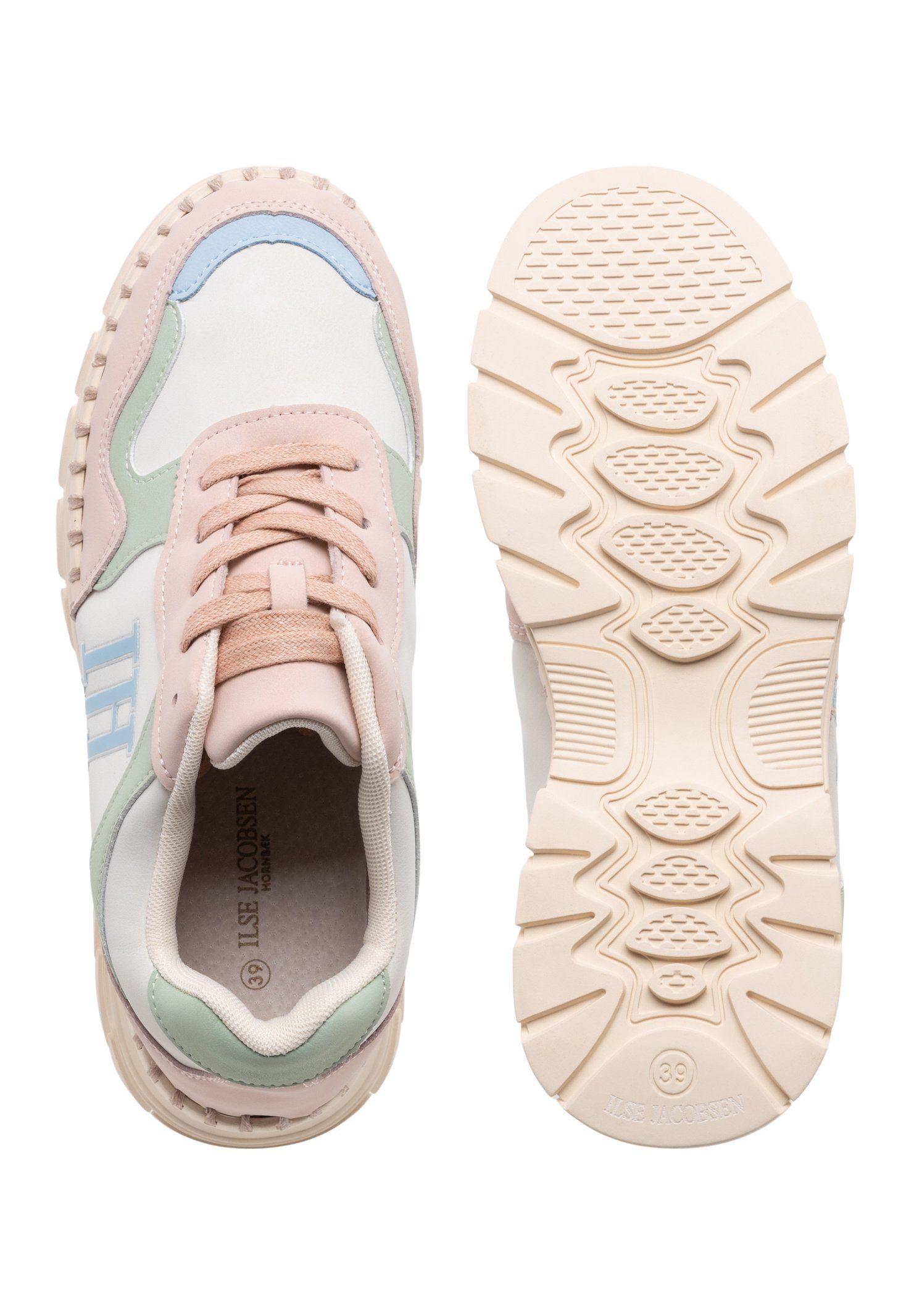 Ilse Jacobsen TULIP4091 Sneaker Logo-Detail, atmungsaktive Mikrofaser, hoher Tragekomfort