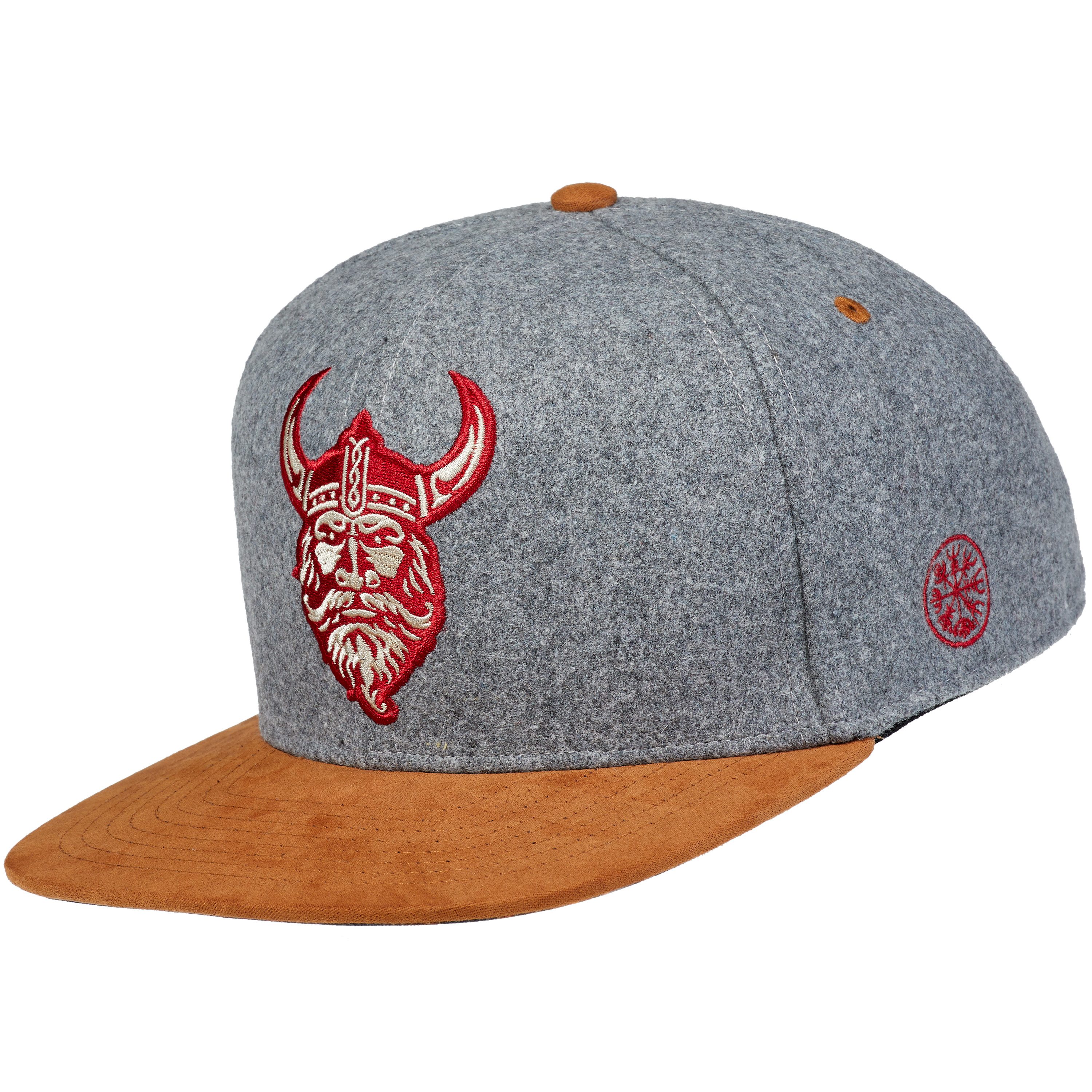 Cadency Snapback Cap - Viking Grey - Unisex, Größenverstellbar