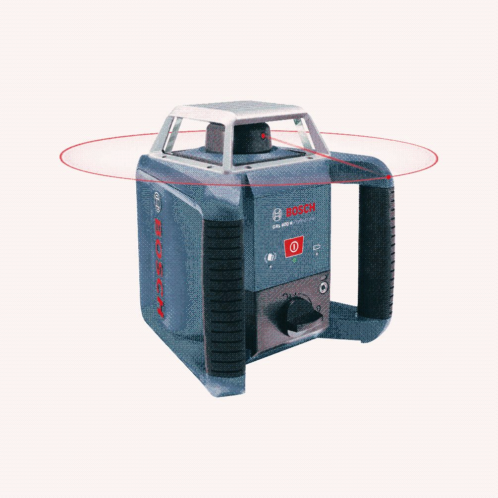 BOSCH Rotationslaser Rotationslaser GRL 400 H Set Prof. inkl. Messlatte