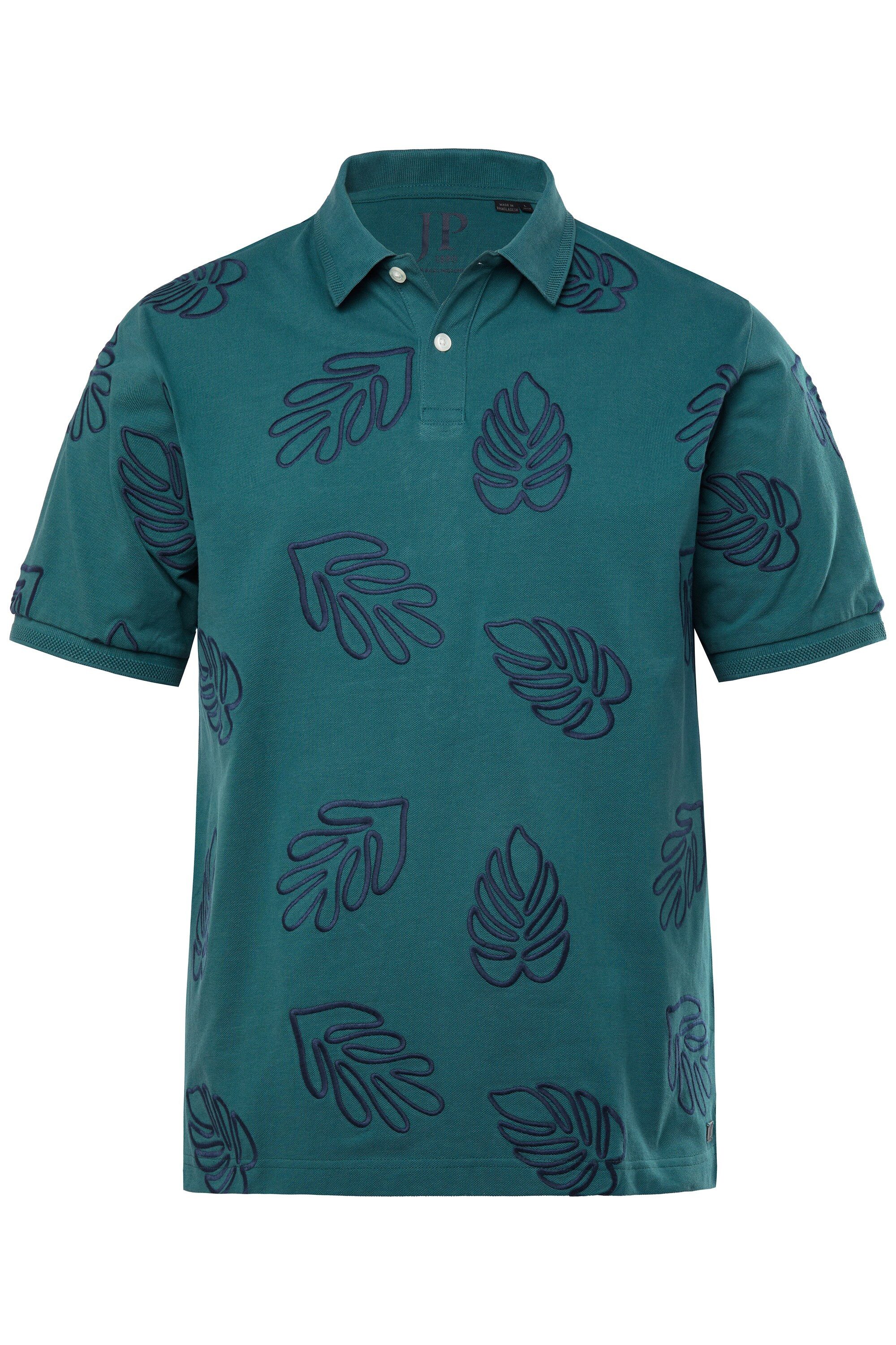 JP1880 Poloshirt Poloshirt Halbarm Piqué Stickmuster günstig online kaufen