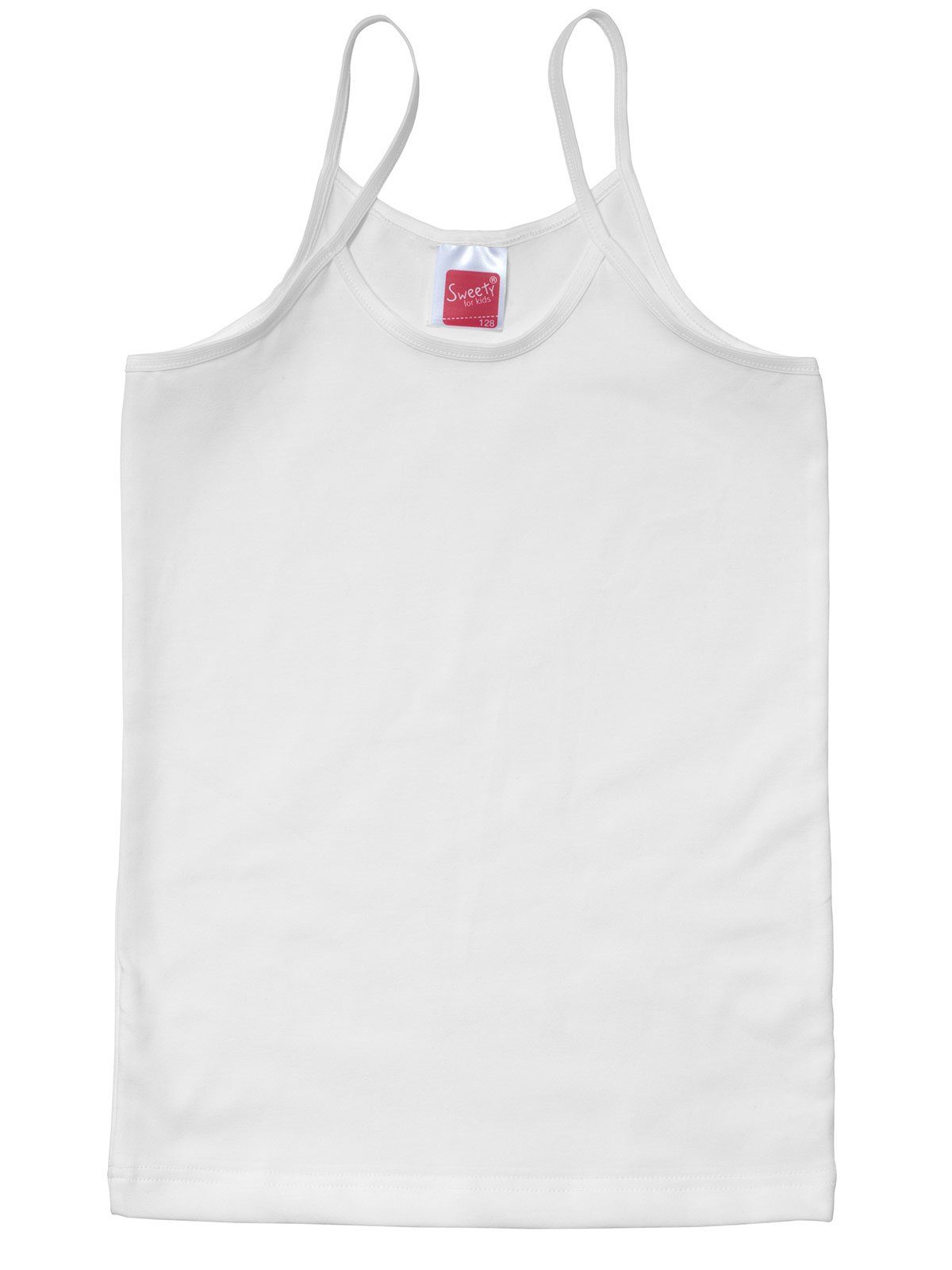 hohe Markenqualität Sweety Mädchen 4-St) Trägerhemd for Kids Feinripp 4er Sparpack schwarz (Spar-Set, Unterhemd weiss