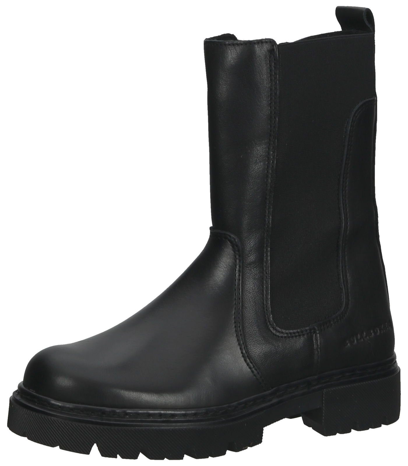 Stiefelette Leder Schwarz Stiefel Bullboxer Schwarz