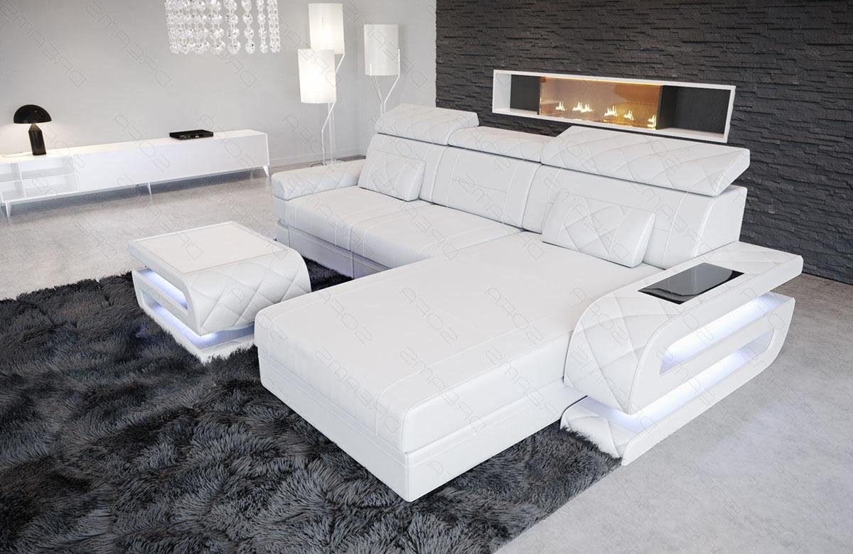 Sofa Dreams Ecksofa Ledersofa Bologna L günstig online kaufen