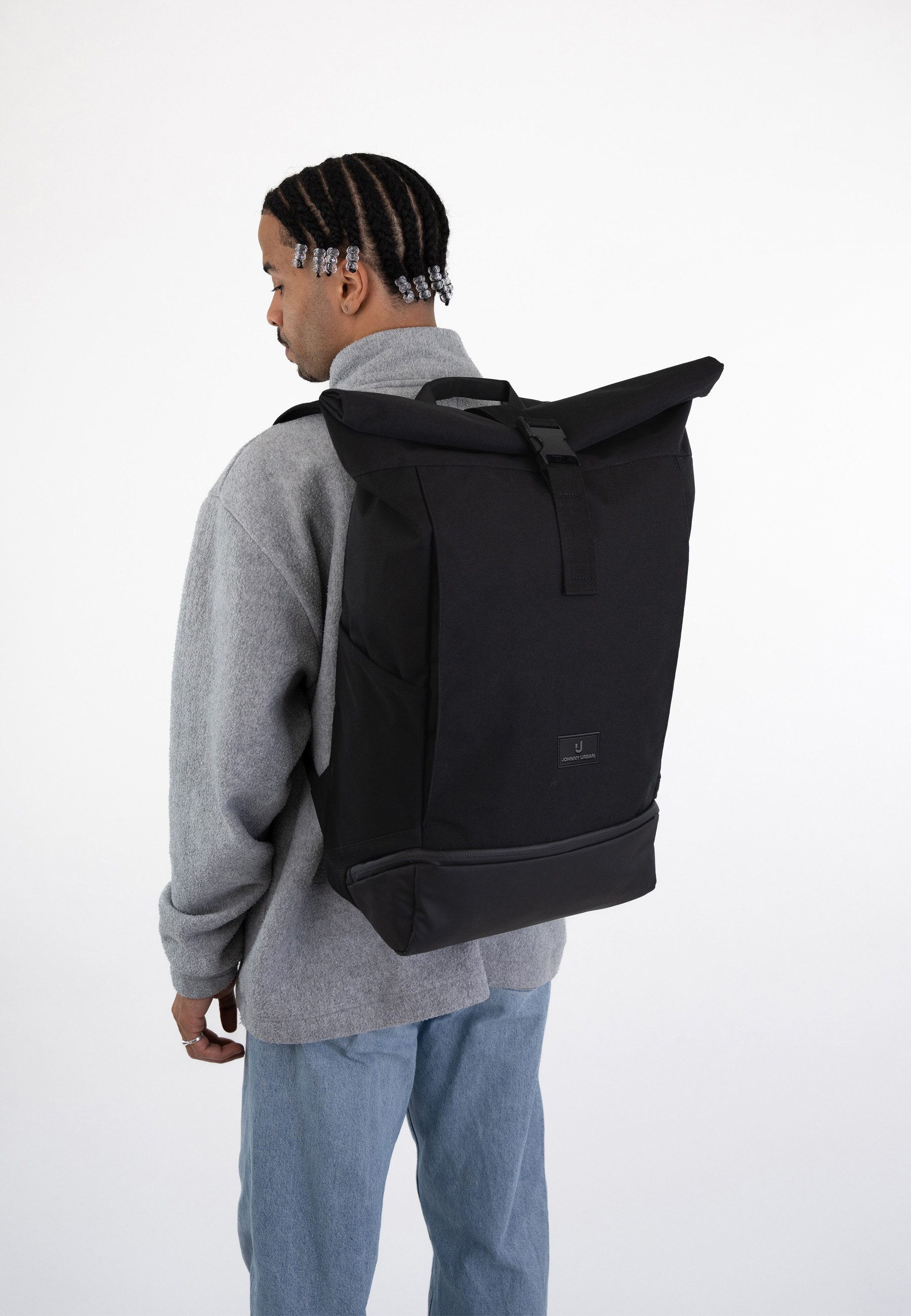 Johnny Urban Cityrucksack ALLEN XL Rolltop Damen Herren, Laptop Fach (1-tlg), Wasserabweisend