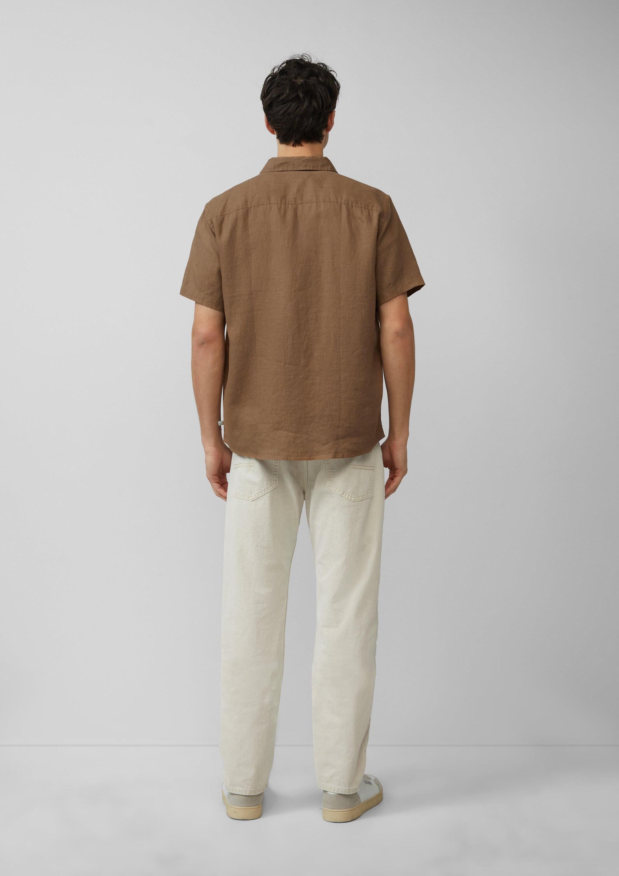 s.Oliver Kurzarmhemd Hemd Regular Fit: Leichtes Kurzarmhemd aus 100% Leinen