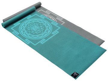 Yogistar Yogamatte Yogamatte Basic Sri Yantra (Standard, 1-St., Standard), Yogamatte mit großem Aufdruck des Sri Yantra