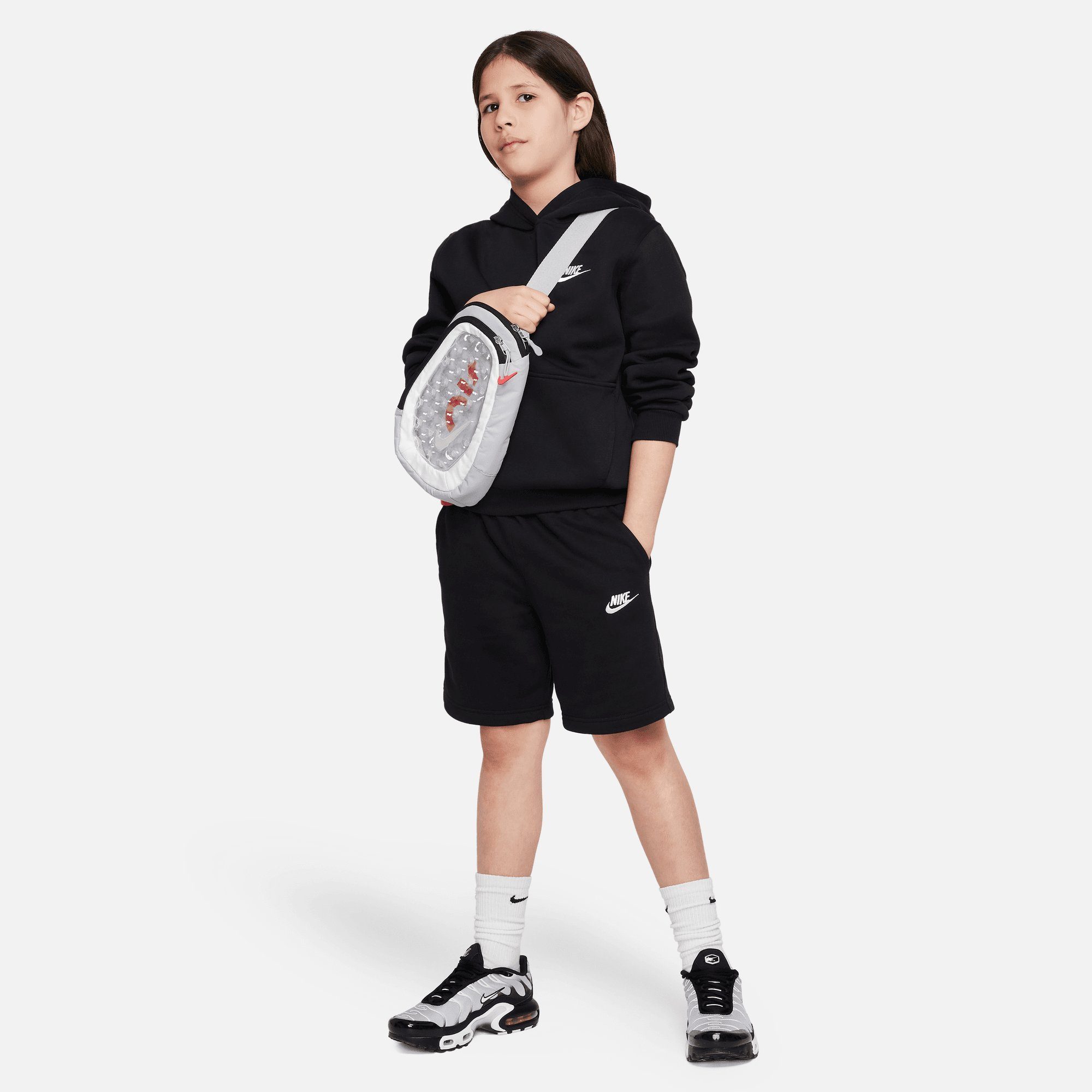 Shorts BIG KIDS' FLEECE Nike CLUB Sportswear TERRY SHORTS FRENCH