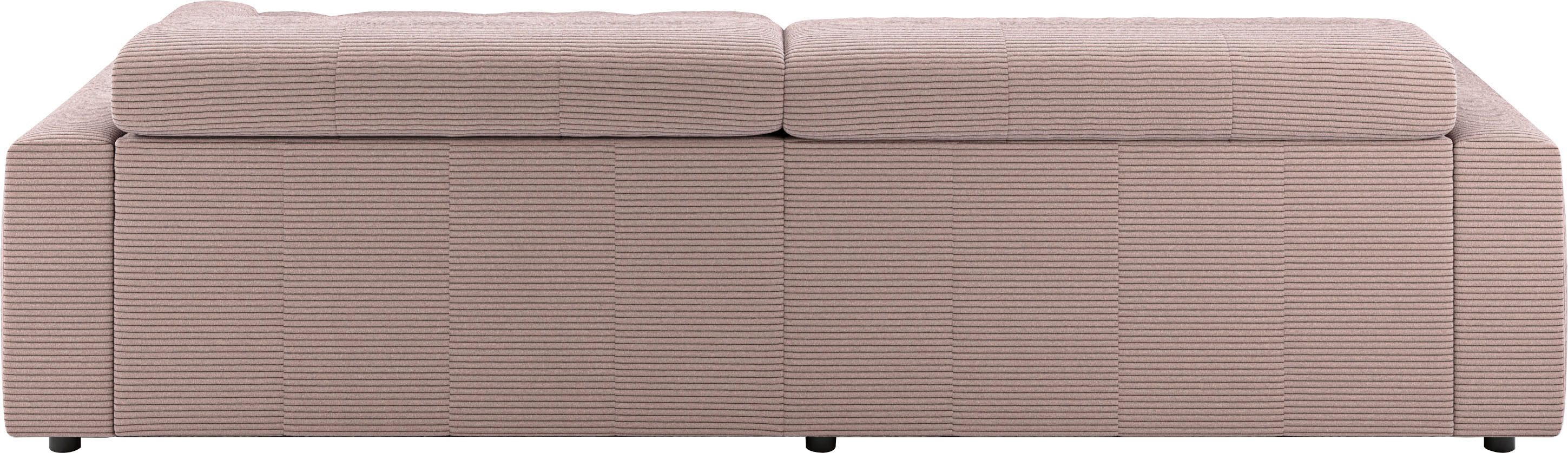 3C Candy Ecksofa Denver auch mit Cord- und Easy care-Bezug, Kopfteilverstellung L-Form, wahlweise. mit motorischer Sitztiefenverstellung – Bild 4 von 5