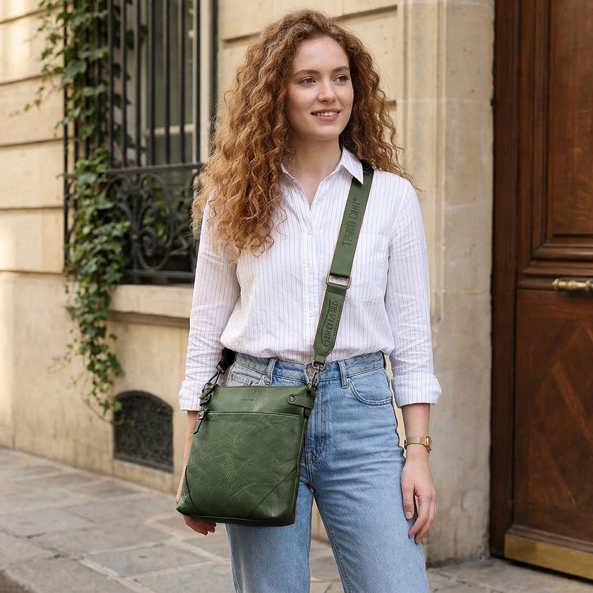 TANTOMI Umhängetasche Damen Schultertasche Mittelgroß mit Vielen Fächern Freizeit leicht, Damen Handtasche Henkeltasche Schultertasche Crossbody Bag