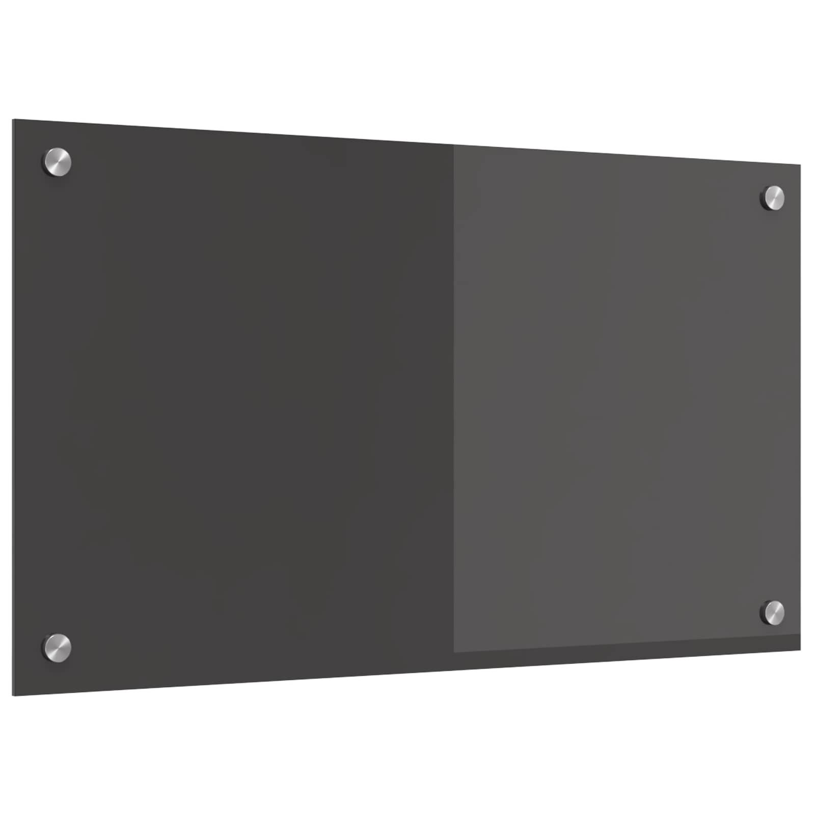 vidaXL Küchenrückwand Küchenrückwand Dunkelgrau 70 x 40 cm Gehärtetes Glas, (1-tlg)