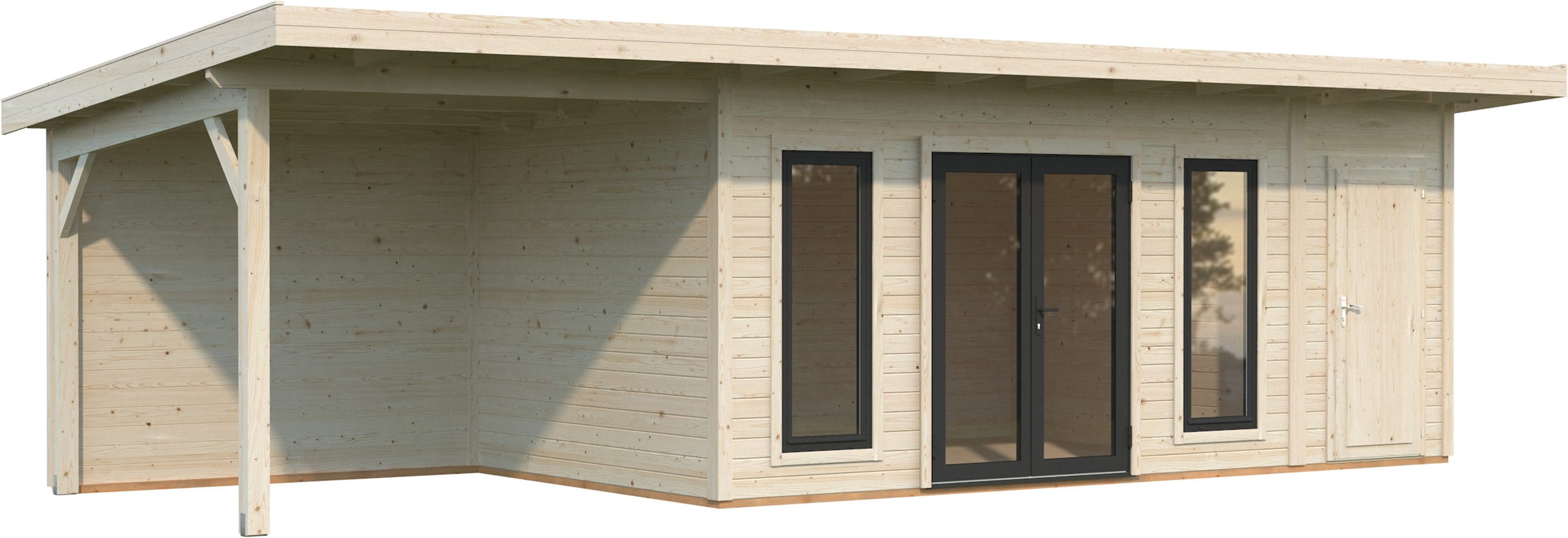 Palmako Gartenhaus Aurelia 16,7+7,9 m², BxT: 911x404 cm