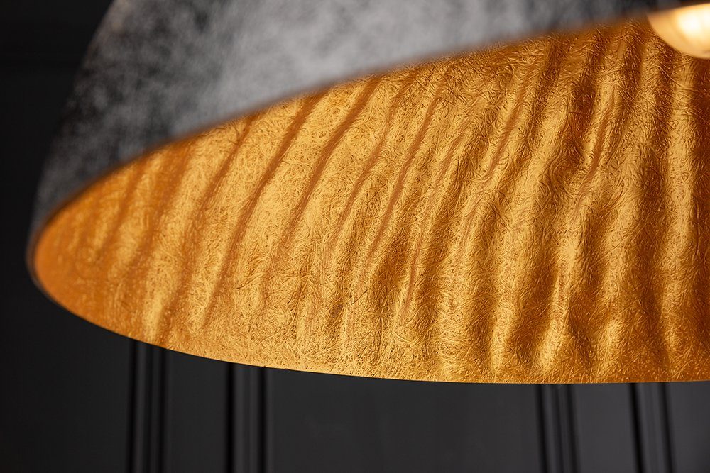 Leuchtmittel, ohne Wohnzimmer · riess-ambiente Hängeleuchte / · · GLOW 70cm Design Modern gold, Metall schwarz Esszimmer
