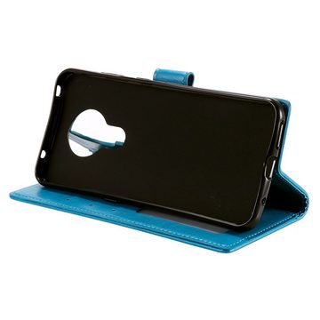 CoverKingz Handyhülle Hülle für Nokia G10/G20 Handyhülle Flip Case Cover Schutzhülle Etui 16,5 cm (6,5 Zoll), Klapphülle Schutzhülle mit Kartenfach Schutztasche Motiv Mandala