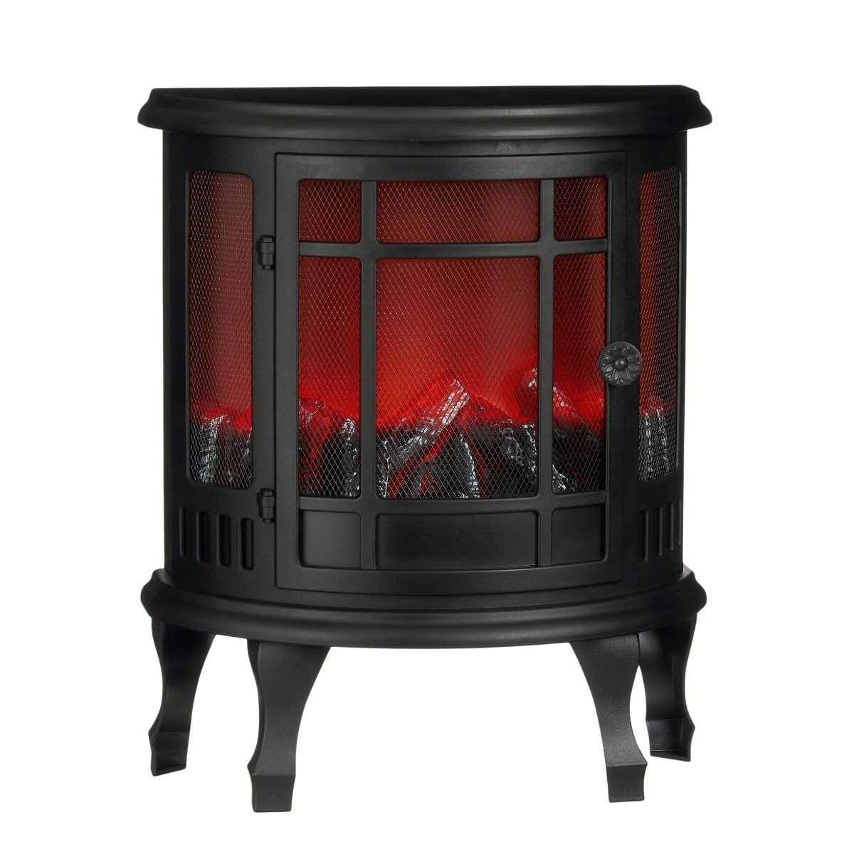 Luca Lighting Dekokamin Luca Lighting LED-Kamin Schwarz mit Flammeneffekt