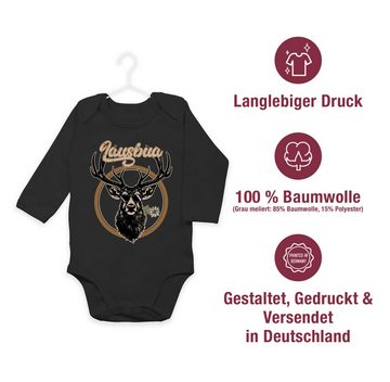 Shirtracer Shirtbody Lausbua Hirsch Hirschgeweih Lausbub Mode für Oktoberfest Baby Outfit