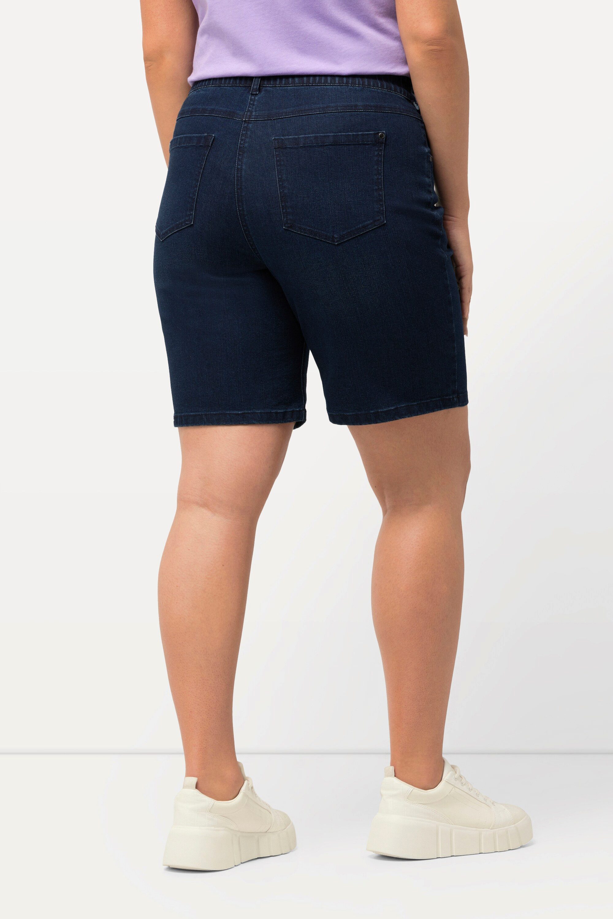 Ulla Popken Bermudas Jeansbermuda Mandy 5-Pocket-Form Komfortbund