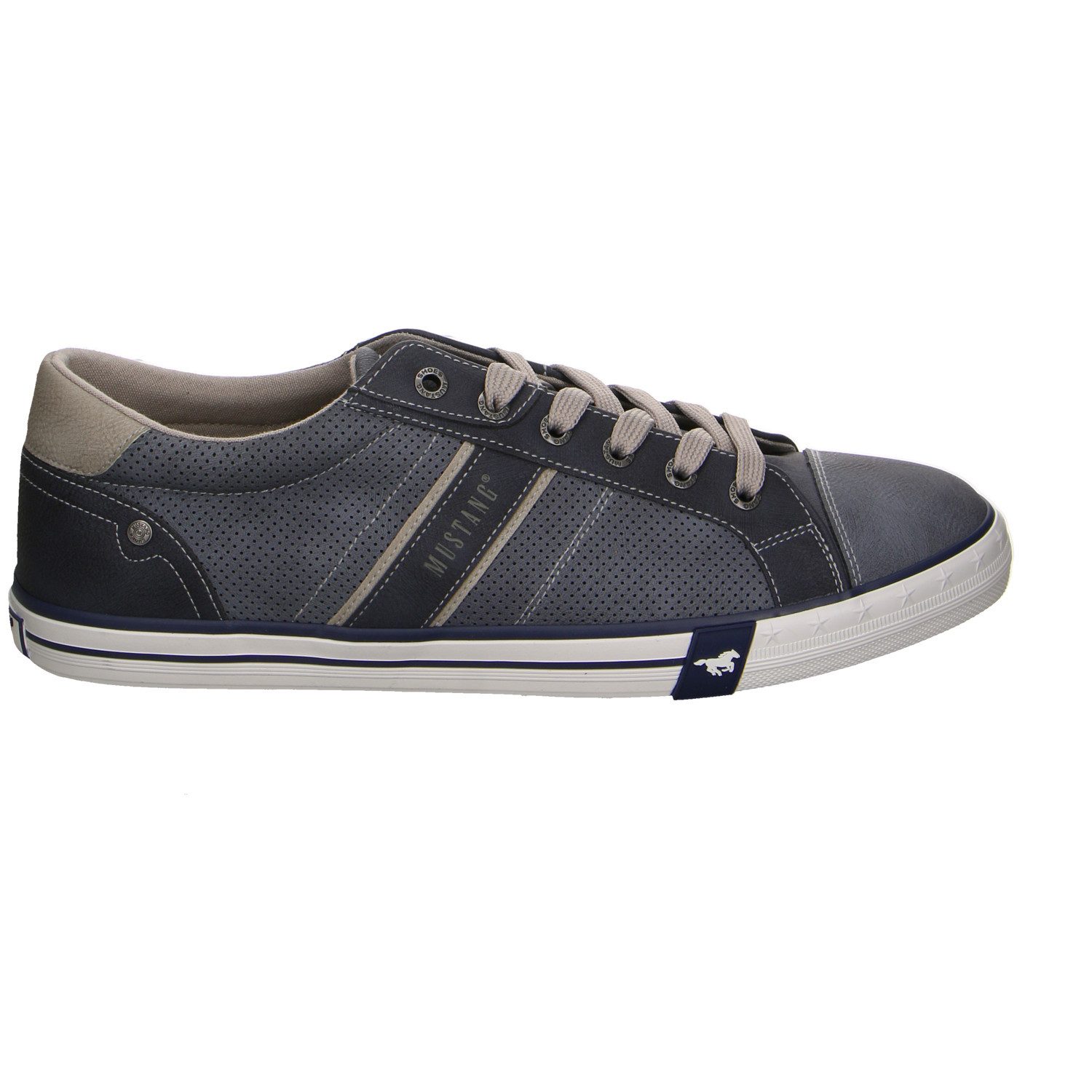 Mustang Shoes Mustang Synthetik Schnürschuhe blau Schnürschuh