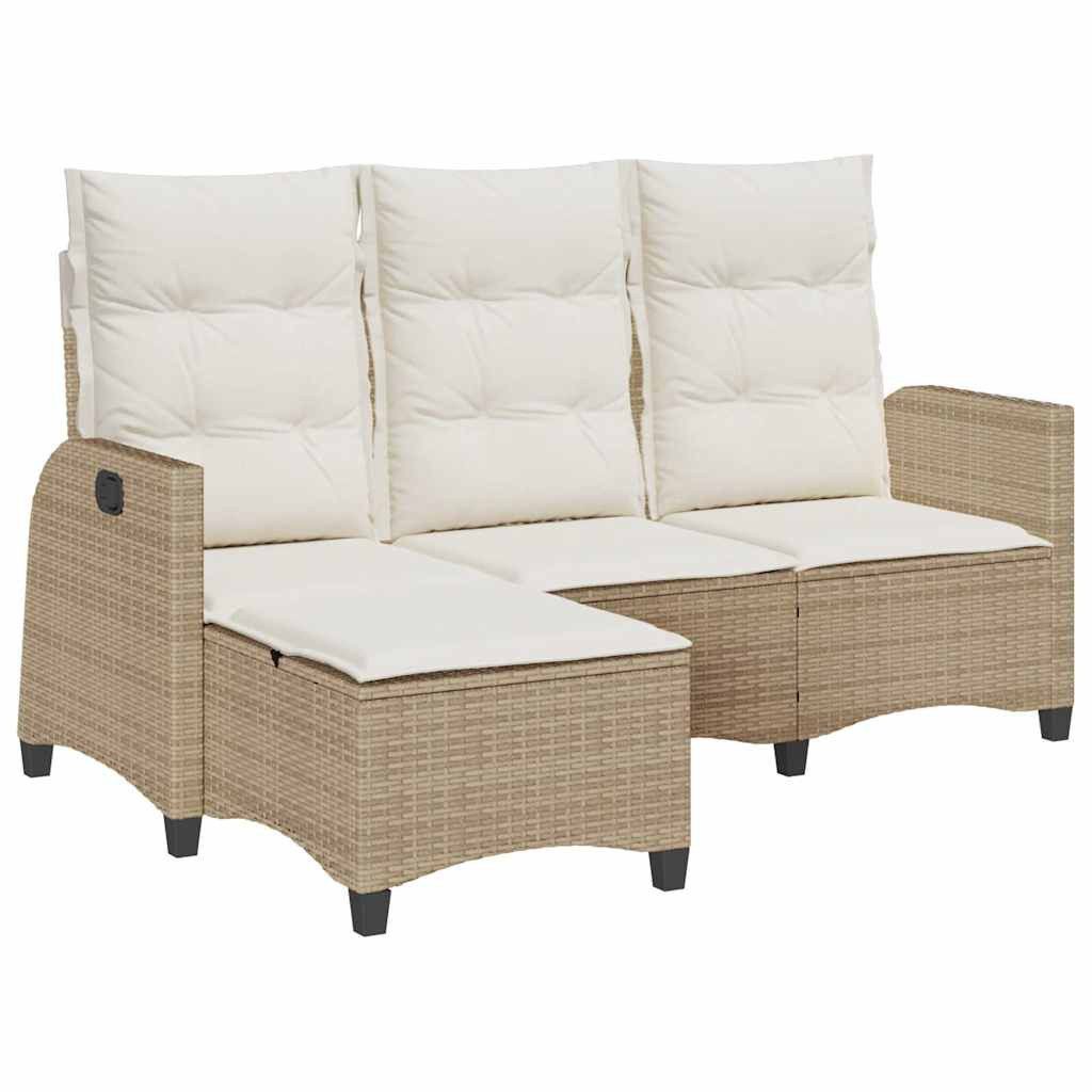 vidaXL Loungesofa Gartensofa mit Liegefunktion Kissen günstig online kaufen