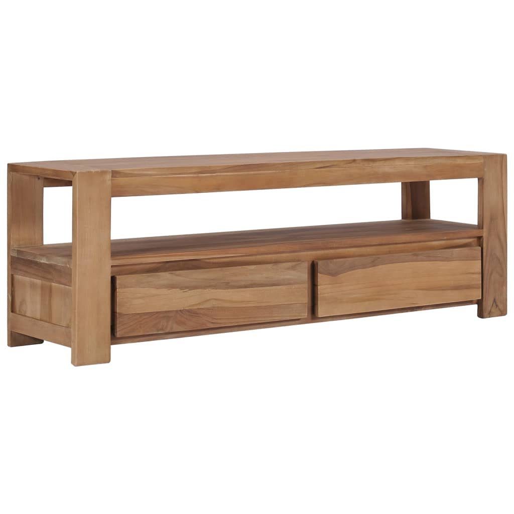 furnicato TV-Schrank 120 x 30 x 40 cm Massivholz Teak