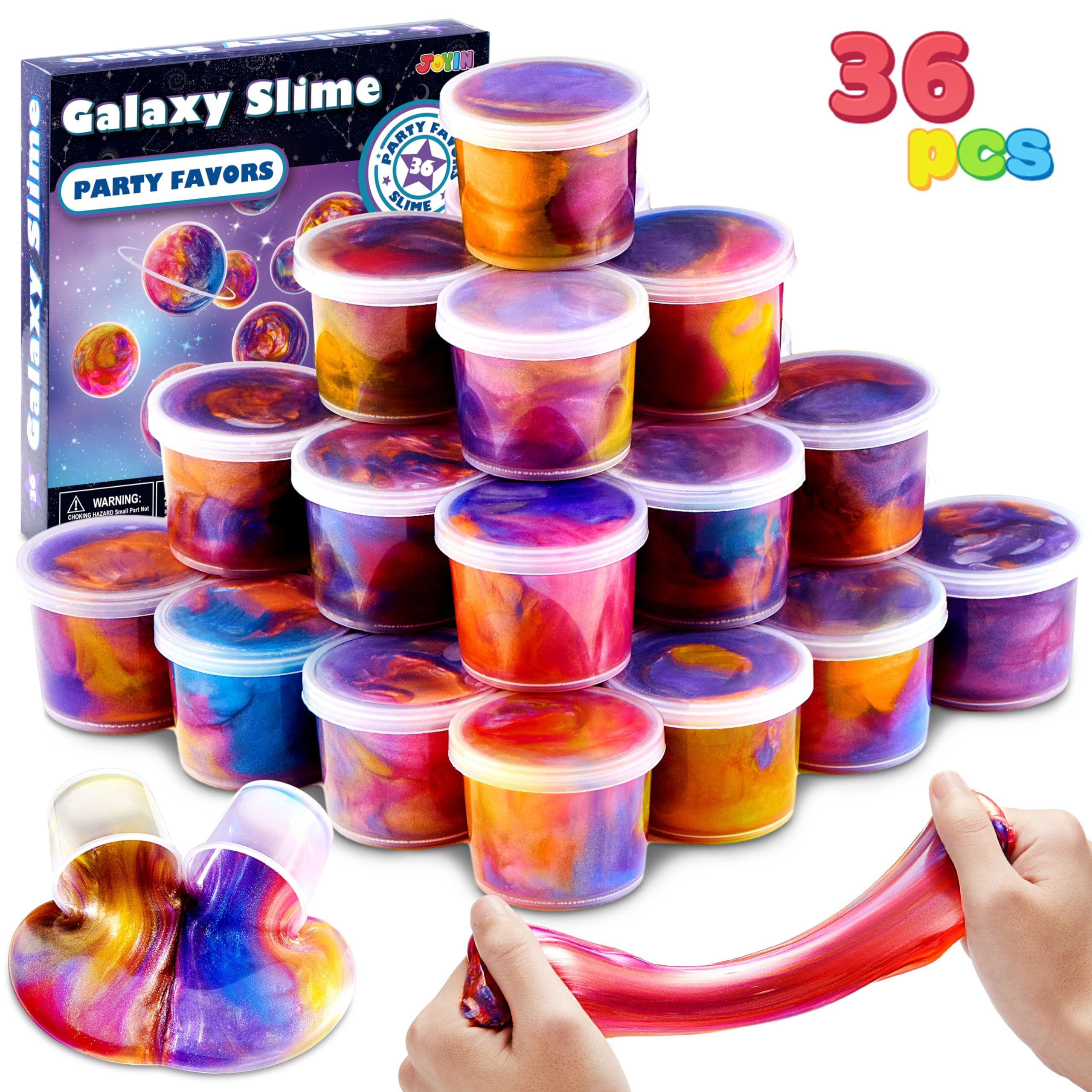 JOYIN Knete JOYIN 36er Galaxy Slime Ball Party Favors – nicht klebrig, für Kinder