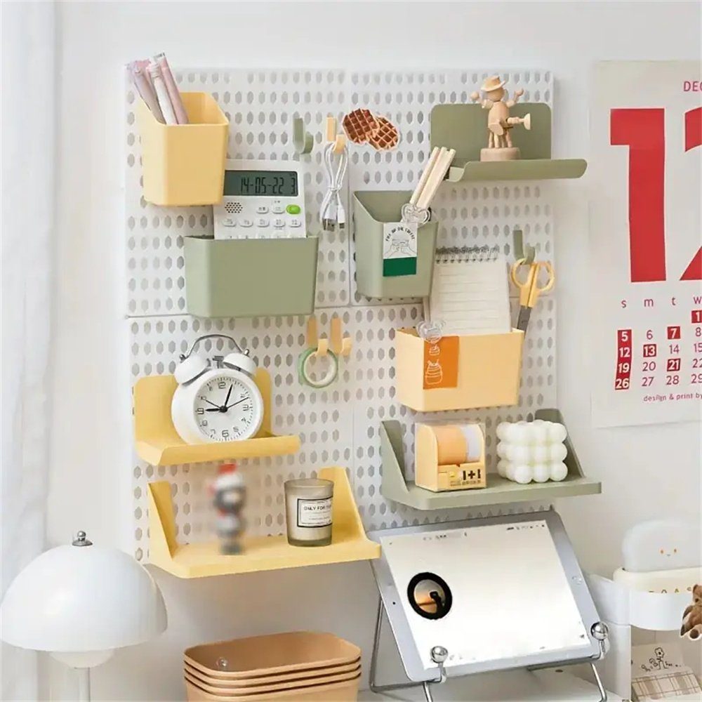 und Weiß Aufbewahrung, Büro- TUABUR Dekohänger für Küchenorganizer einfache Wandregal-Set