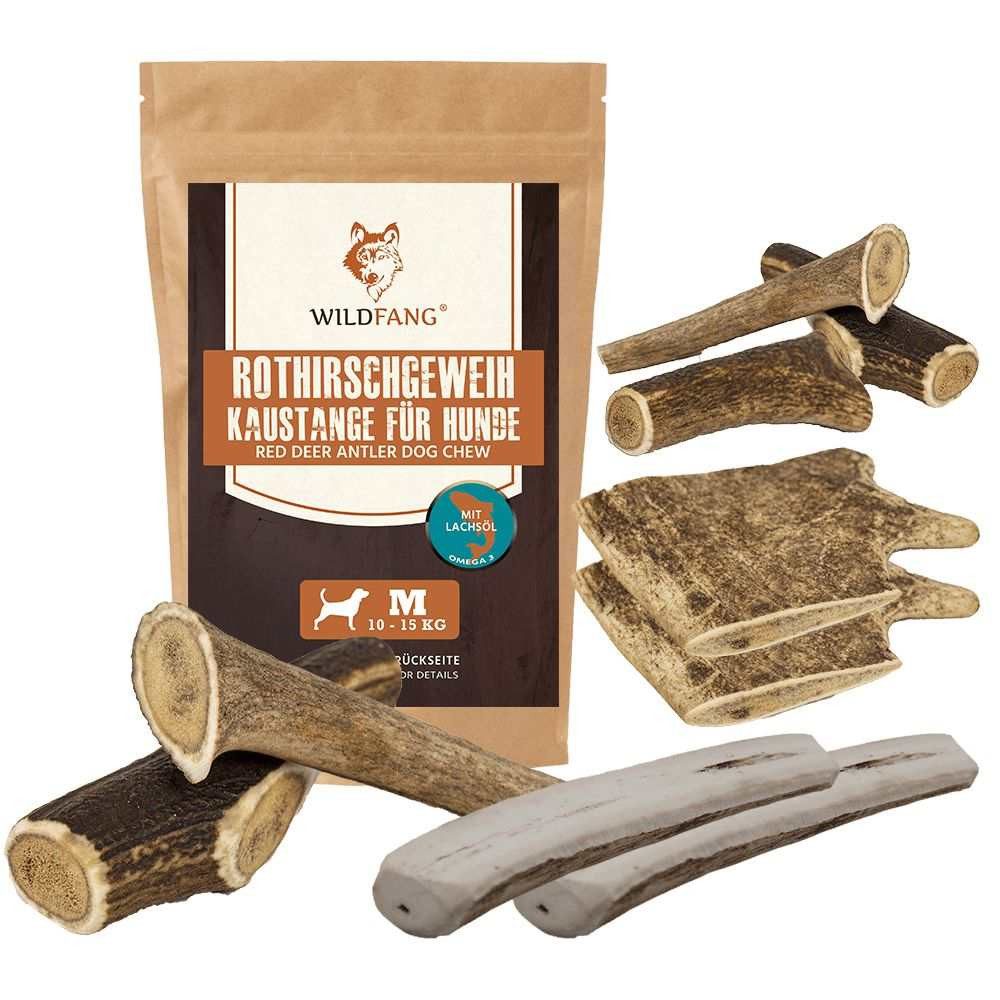 Wildfang Kauspielzeug Kaugeweih Dam- oder Rothirsch - mit und ohne Lachsöl günstig online kaufen