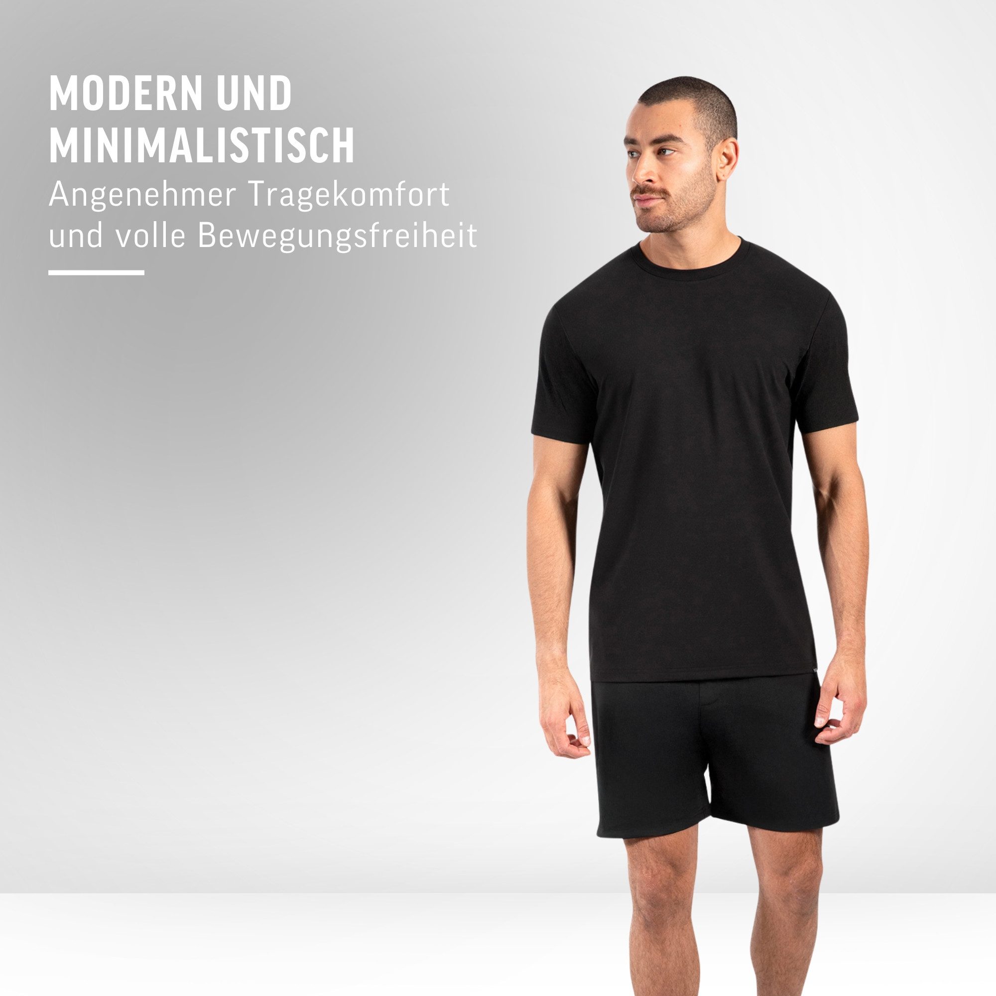 Smilodox T-Shirt Micah, Atmungsaktives Shirt mit 3D Rubber Print, Kurzarm Shirt Weiches Material Hohe Bewegungsfreiheit Sport Freizeit Gym