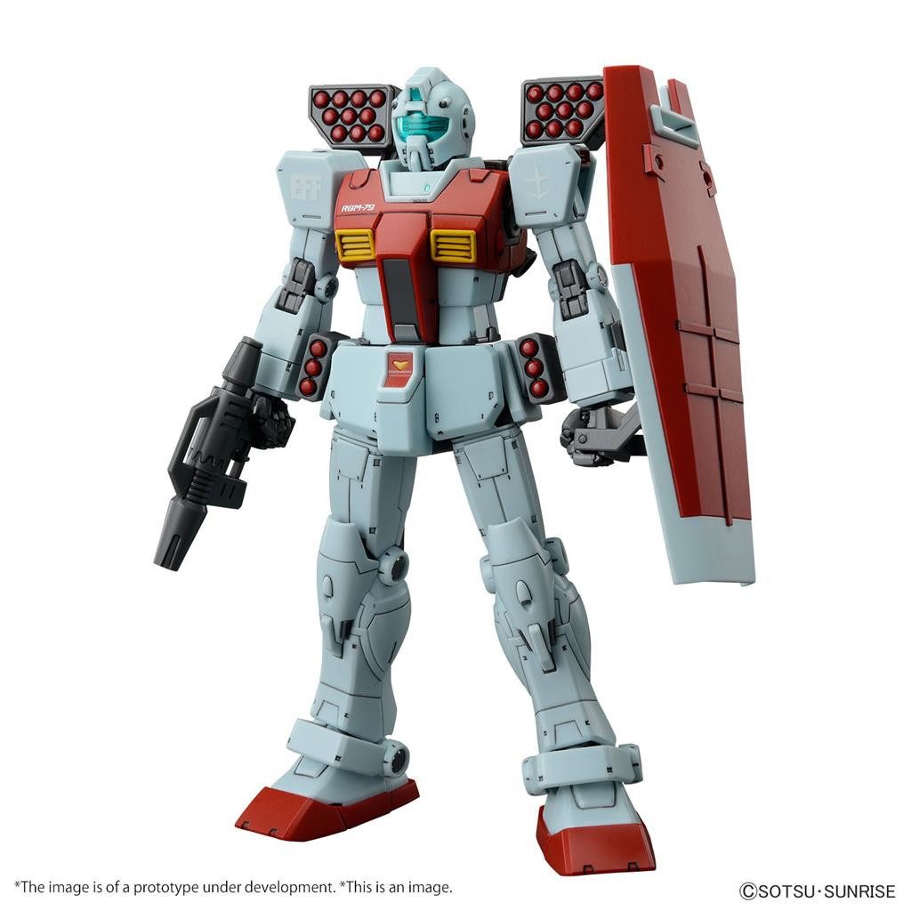 Bandai Modellbausatz HG 1/144 Gm (Shoulder Cannon / Missile Pod), Maßstab 1/144