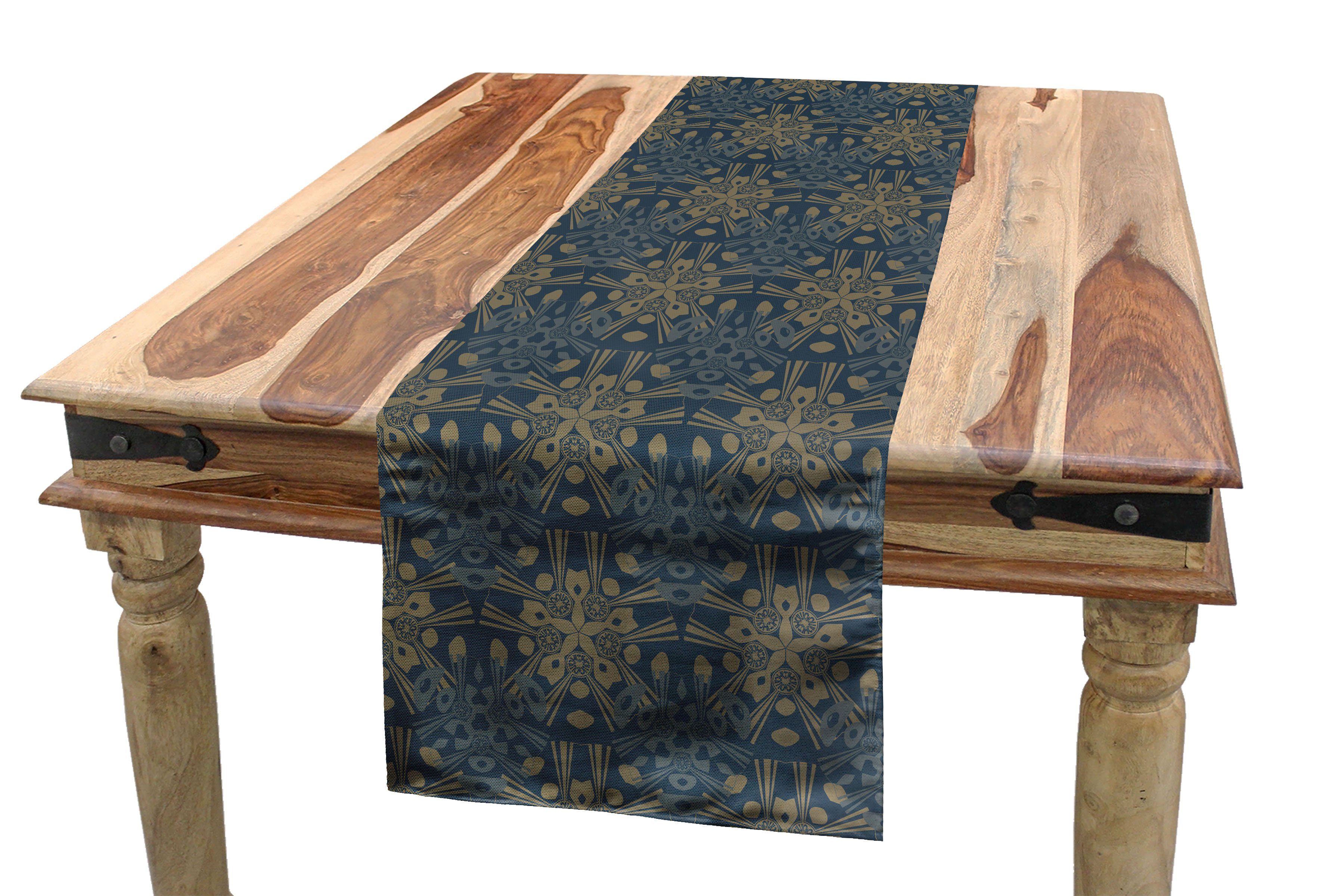 Tischläufer Art Esszimmer Küche Tischläufer, Dekorativer Antique Rechteckiger Abakuhaus Oriental Deco Bunte