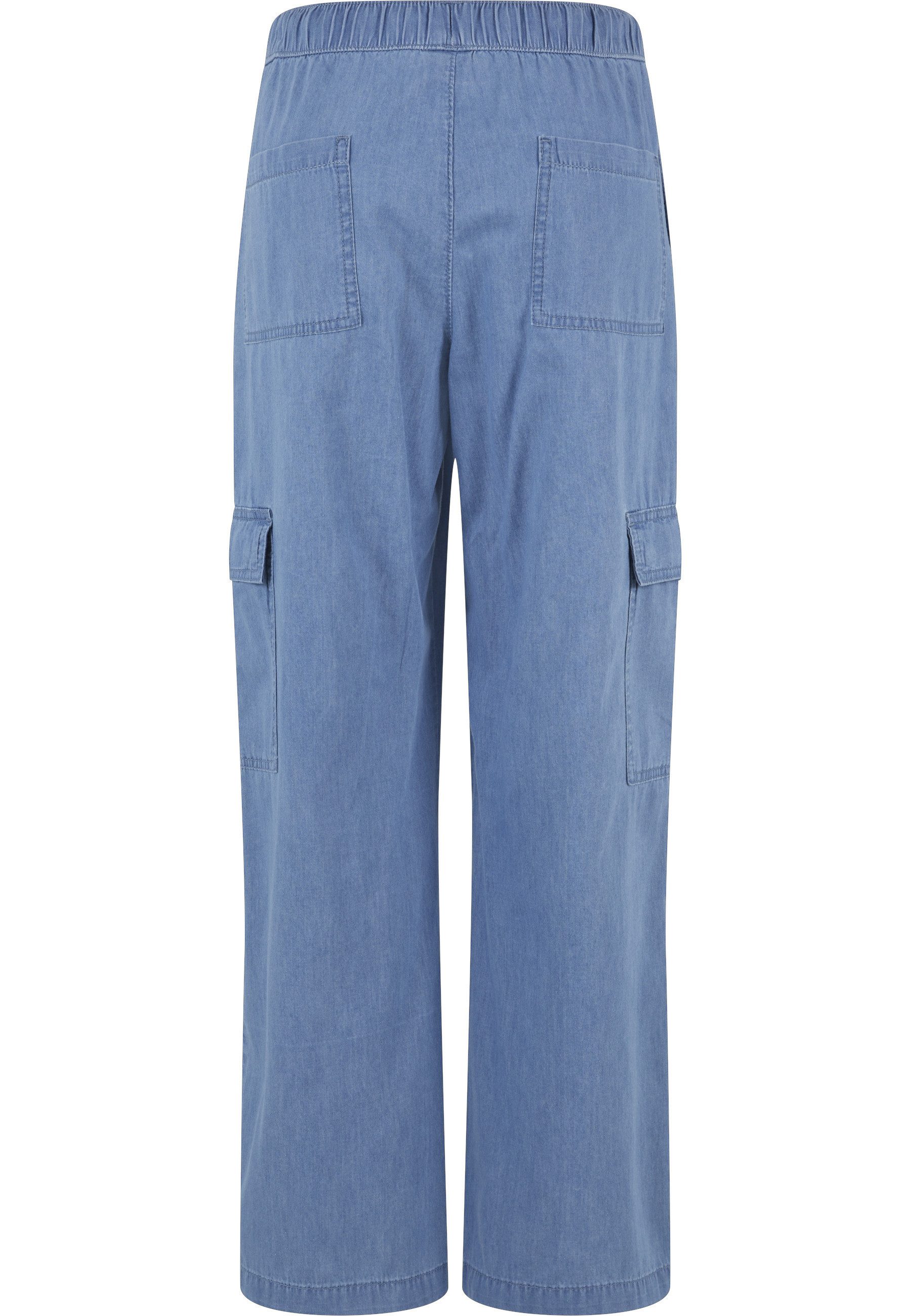 URBAN CLASSICS Cargohose Urban Classics Damen Ladies Light Denim Cargo Pants (1-tlg)