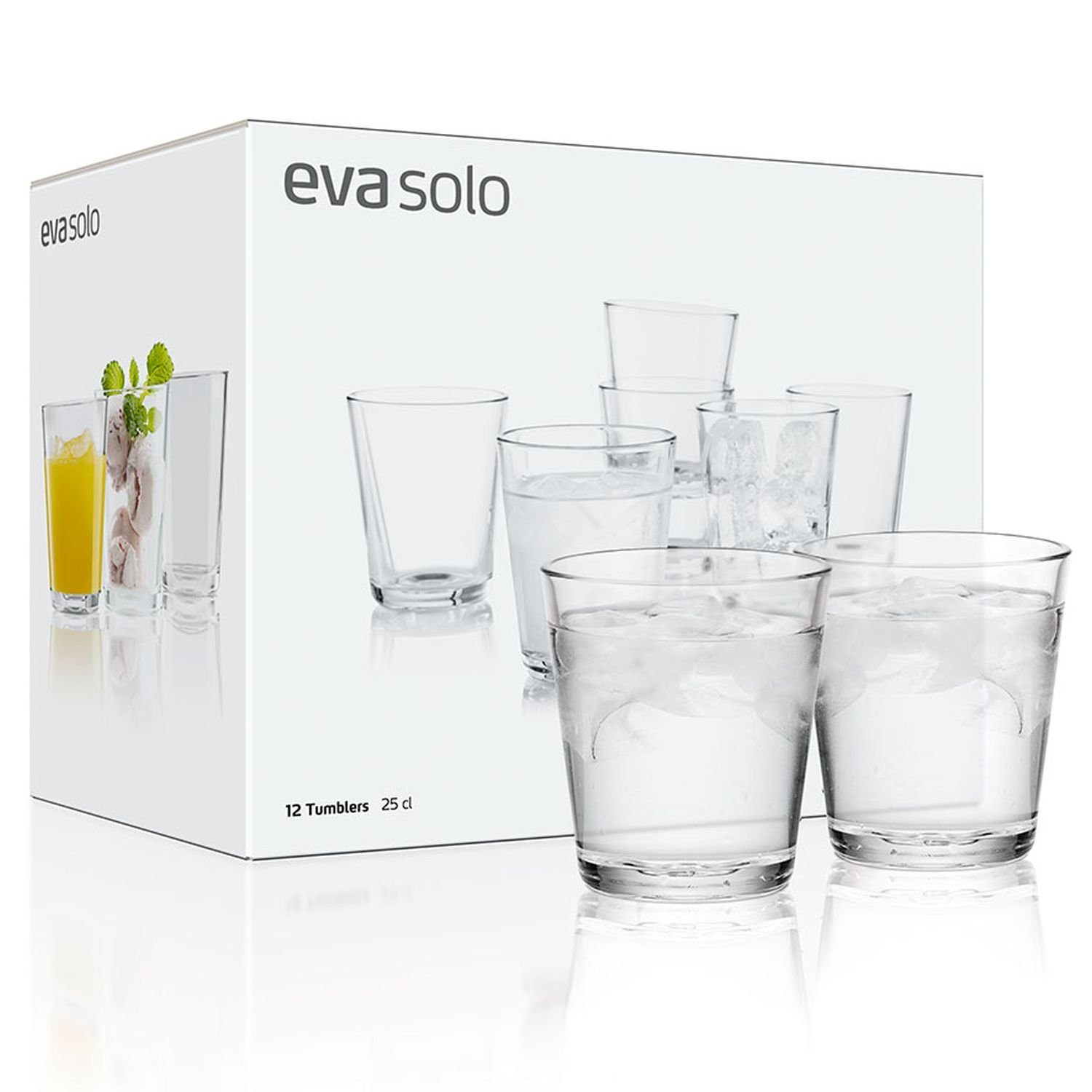 Eva Solo Gläser-Set Big Box Klein, Glas, 12er Set