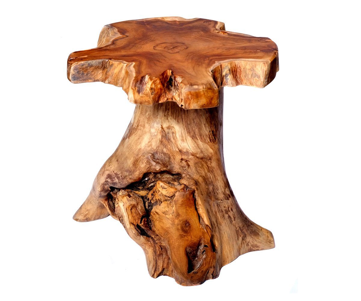 Brillibrum Hocker Teakholz Baumstamm Hocker Root günstig online kaufen
