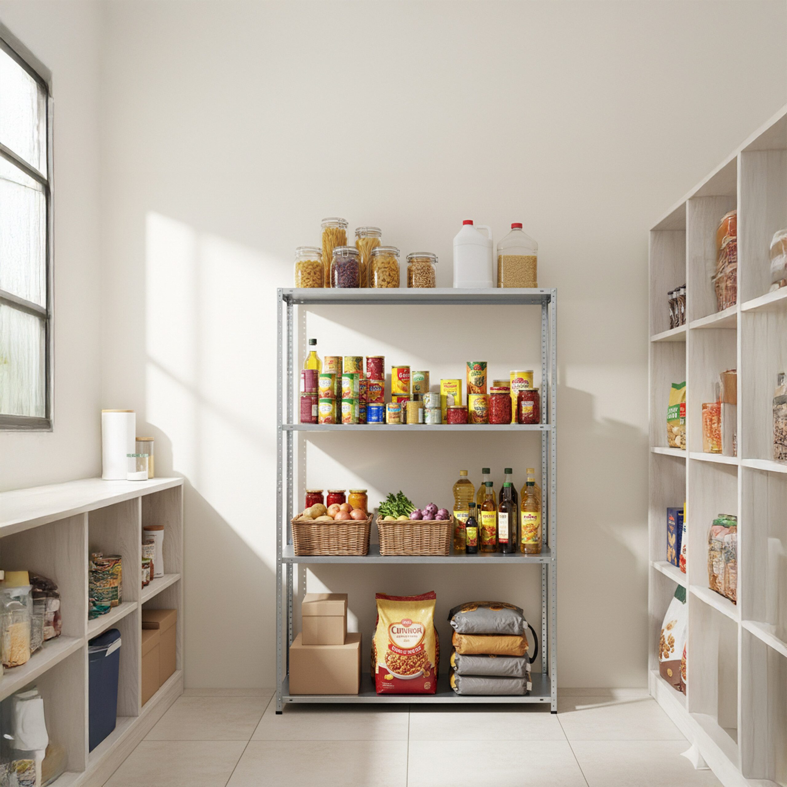 relaxdays Schwerlastregal Lagerregal aus Stahl 160 kg