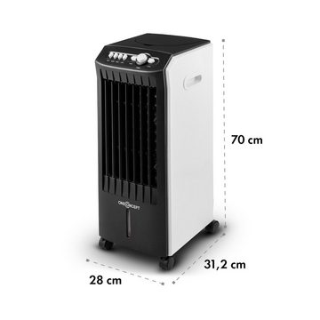 ONECONCEPT Ventilatorkombigerät MCH-1 V2 3-in-1 Luftkühler, mit Wasserkühlung & Eis mobil Klimagerät ohne Abluftschlauch