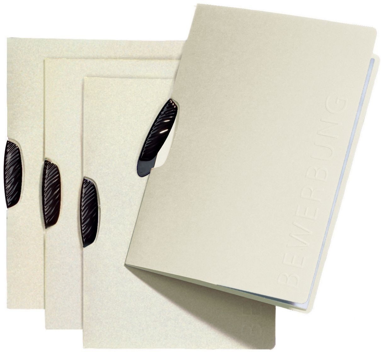 Bewerbungsmappe Bewerbungsmappe Swing A4 mit Prägung beige