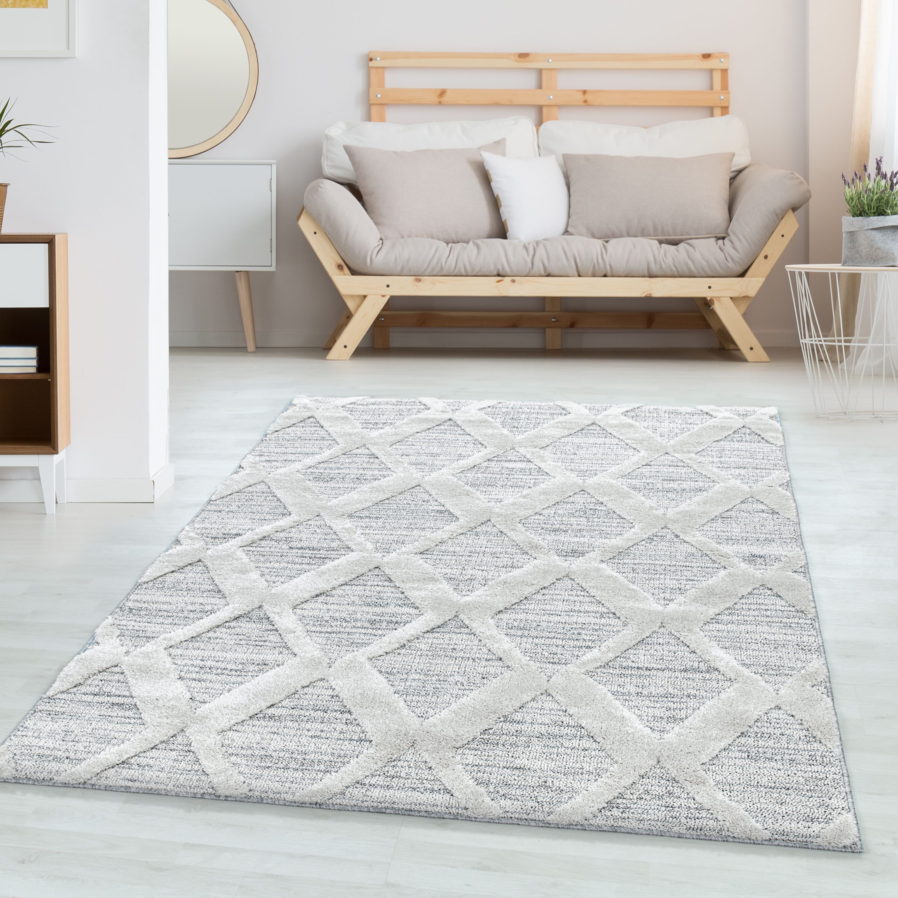Carpettex Hochflor-Teppich Boho-Design, Läufer, Höhe: 20 mm, Teppich Wohnzi günstig online kaufen